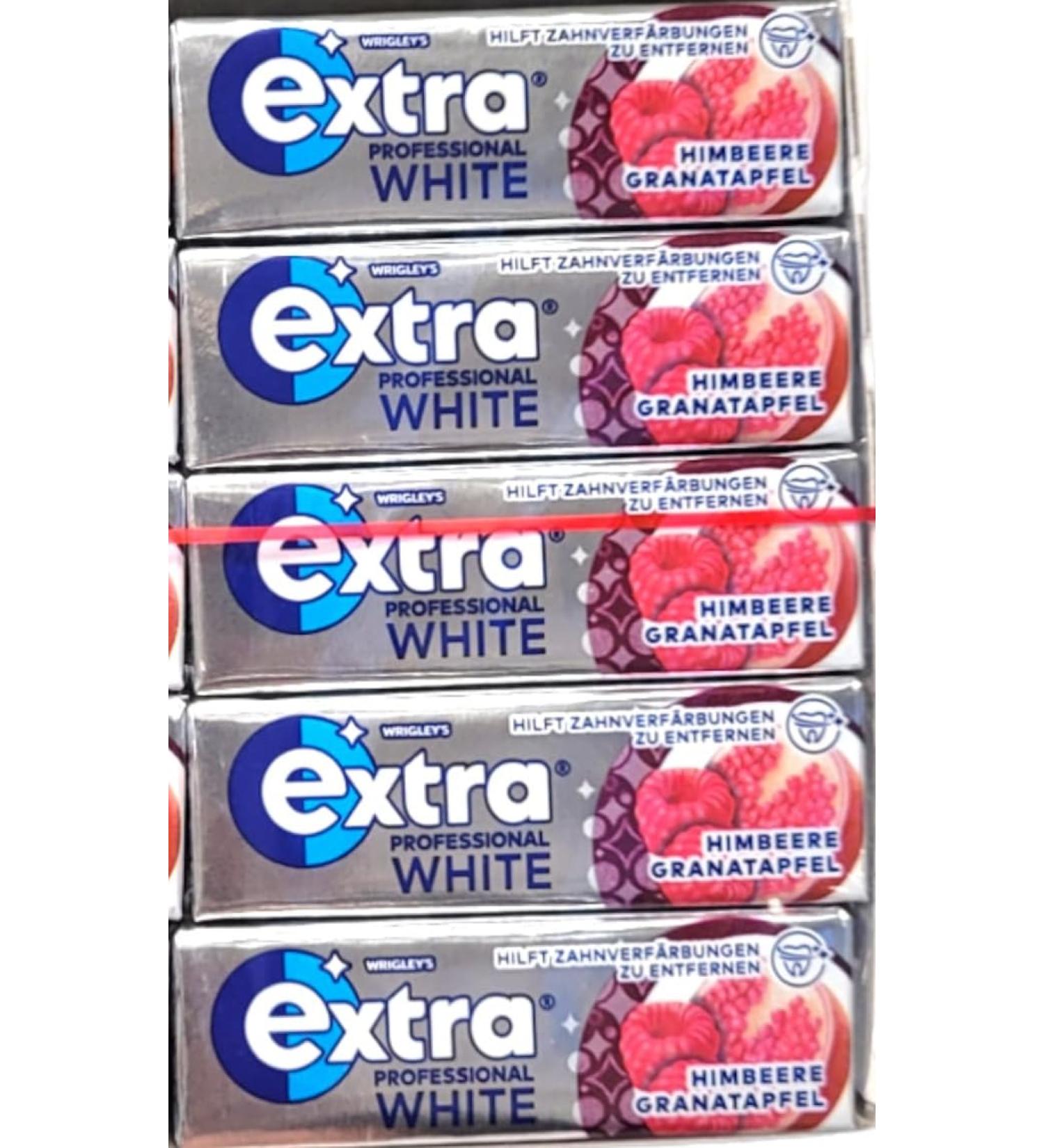 15 x 10 Extra Professional White Chewing Gum Dragees - Raspberry-Pomegranate - A bundle from FISGUS by krass-shoppen-de