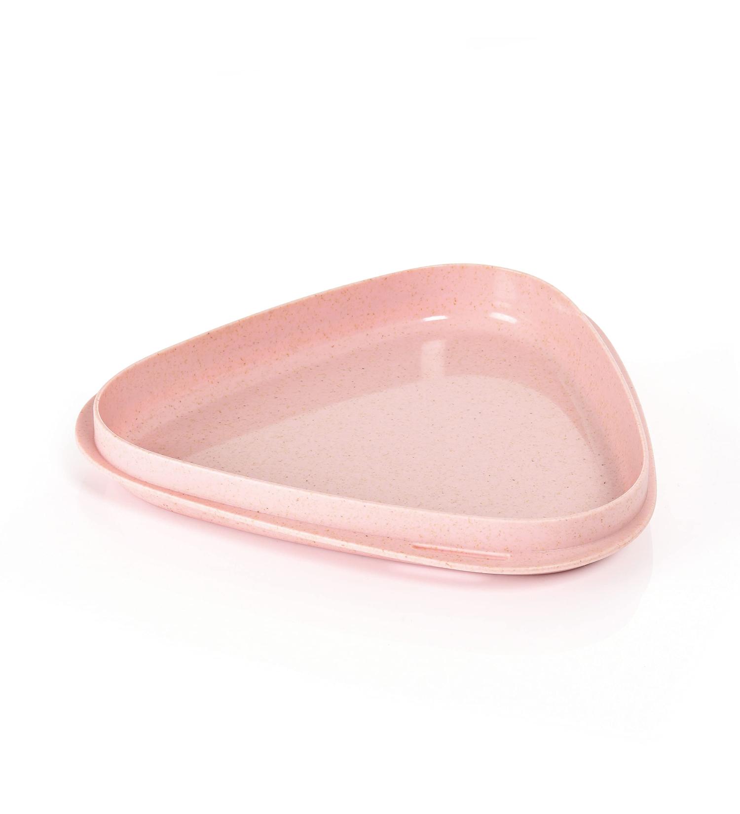 Light my Fire Camping Plate - Reusable Plastic Plates - BPA Free Plastic Plates - Microwave and Dishwasher Safe Plastic Plates - Plates for Camping & Picnic - Hard Plastic Plates Reusable Dusty Pink