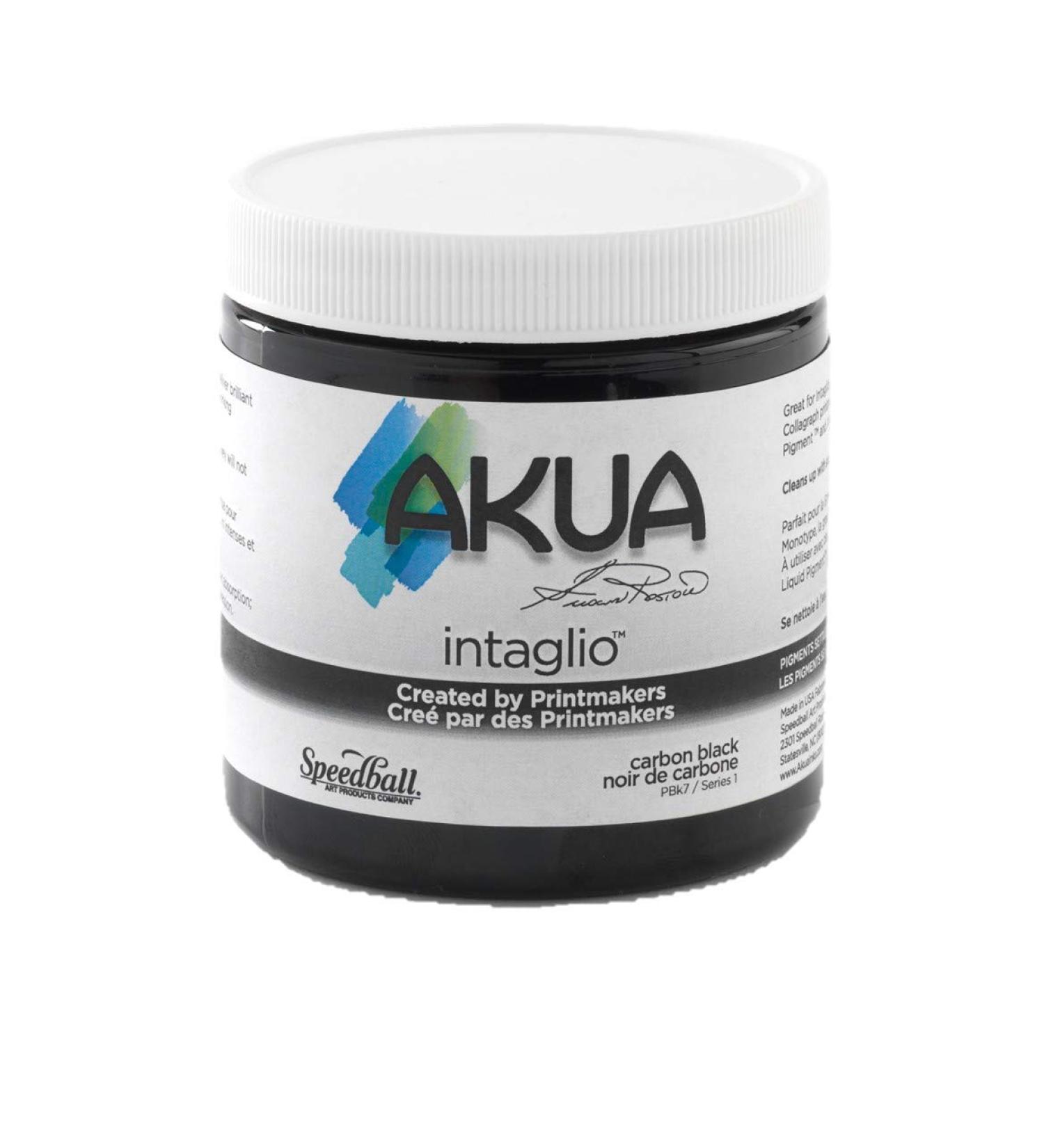 Akua Intaglio Water-Based Ink  8-Ounce Jar  Carbon Black 8 oz Carbon Black - Buy Online on GoSupps.com