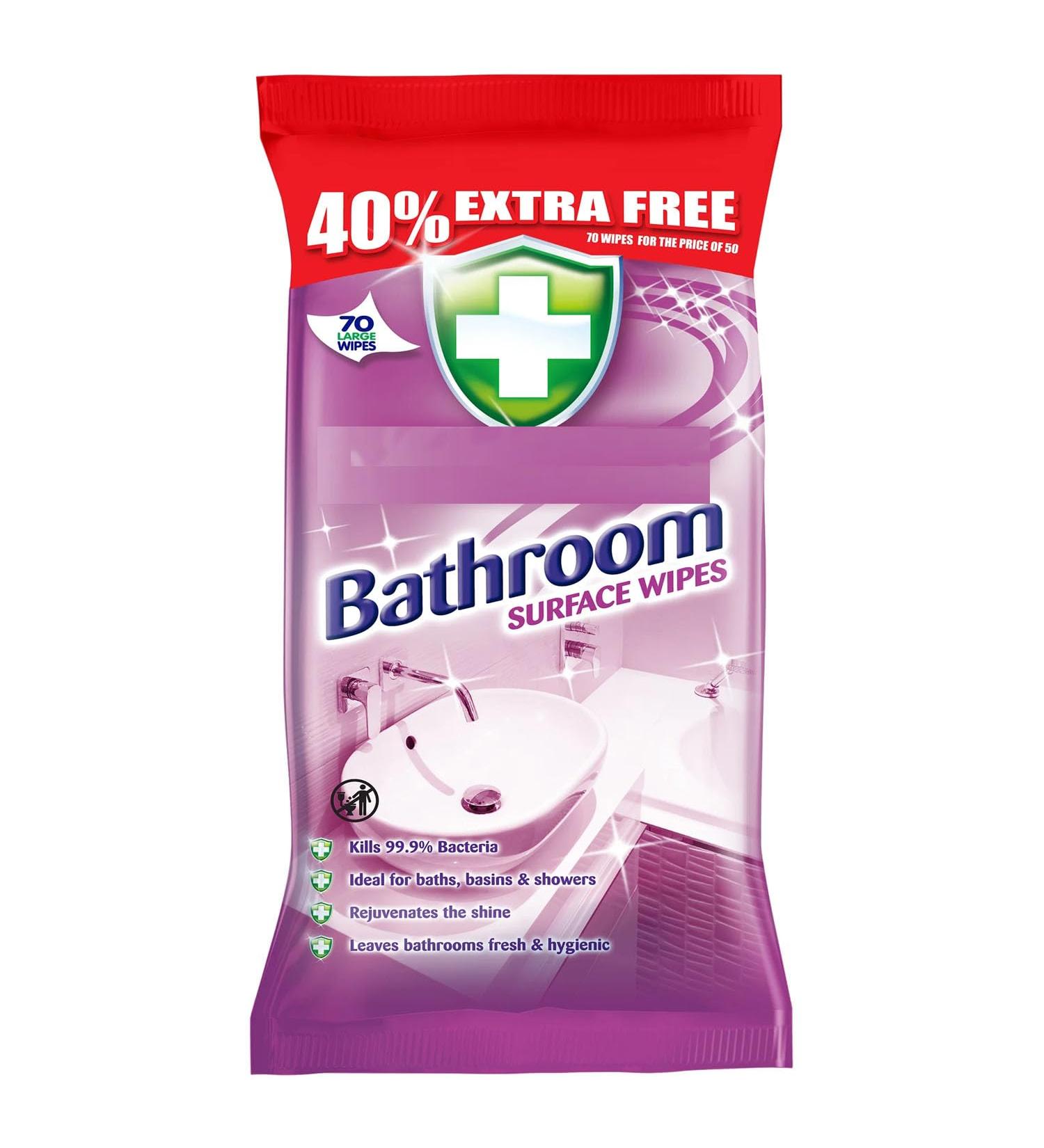 Zale Yardley Antibacterial Cleaning Wipes 70pcs Bathroom Cleaning Wipes Surface Cleaning Wipes Remove Soap Scum and Dirt Toilet Cleaning Wipes