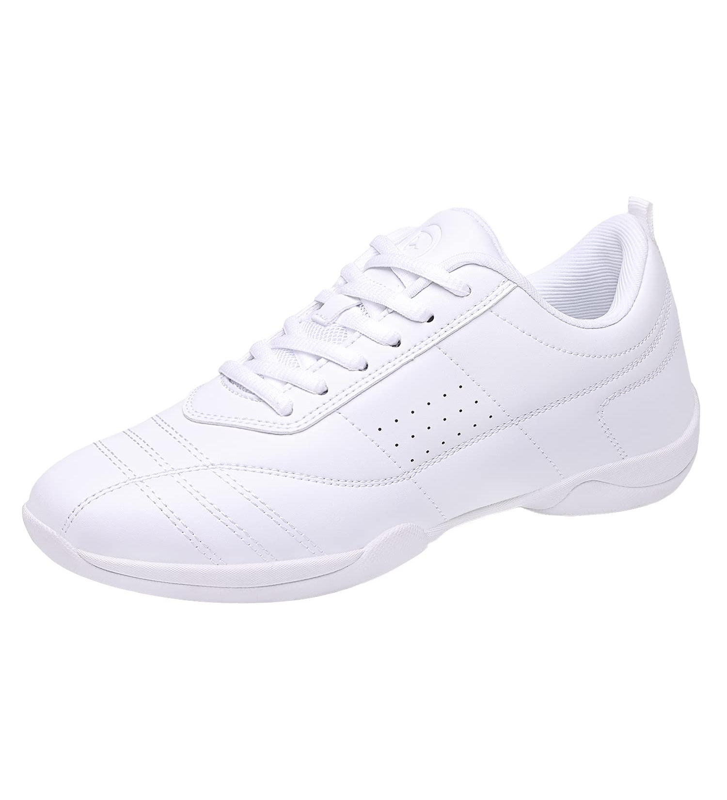 DADAWEN Women's Cheerleading Shoes Stylish White Sneakers for Girls (37 EU) International Shipping Available - Buy Online on GoSupps.com