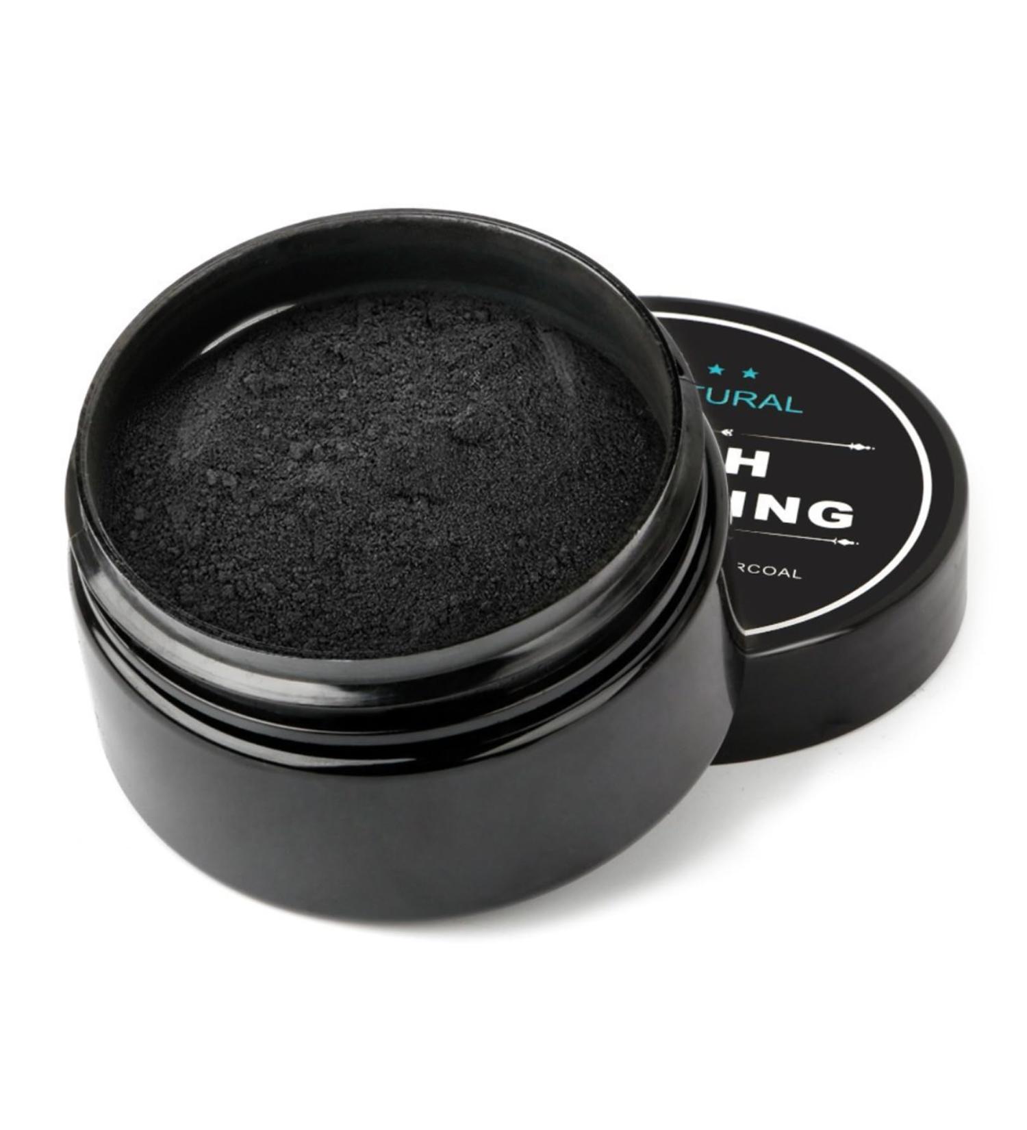 Activated Carbon Powder for Teeth Whitening | Natural Charcoal Tooth Whitener & Whitening Kit - Buy Online on GoSupps.com