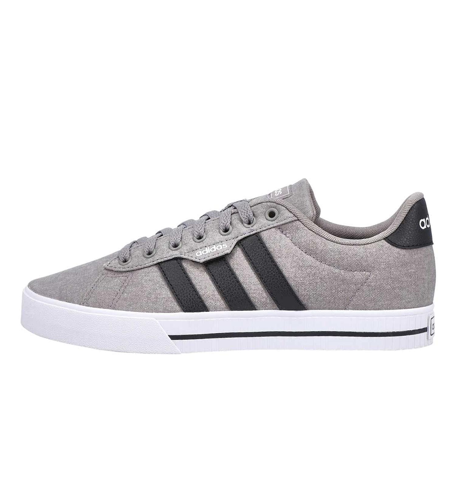 adidas Men's Daily 3.0 Skate Shoe 9.5 - Dove Grey/Black/White - Buy Online on GoSupps.com