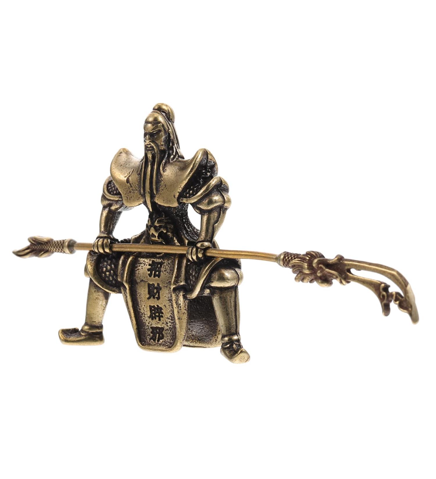 Abaodam 2pcs Tea Pet Guan Yu Dining Table Centerpieces Kuan Gong Statue Guan Gong Copper Craft Figure Lovers - Buy Online on GoSupps.com