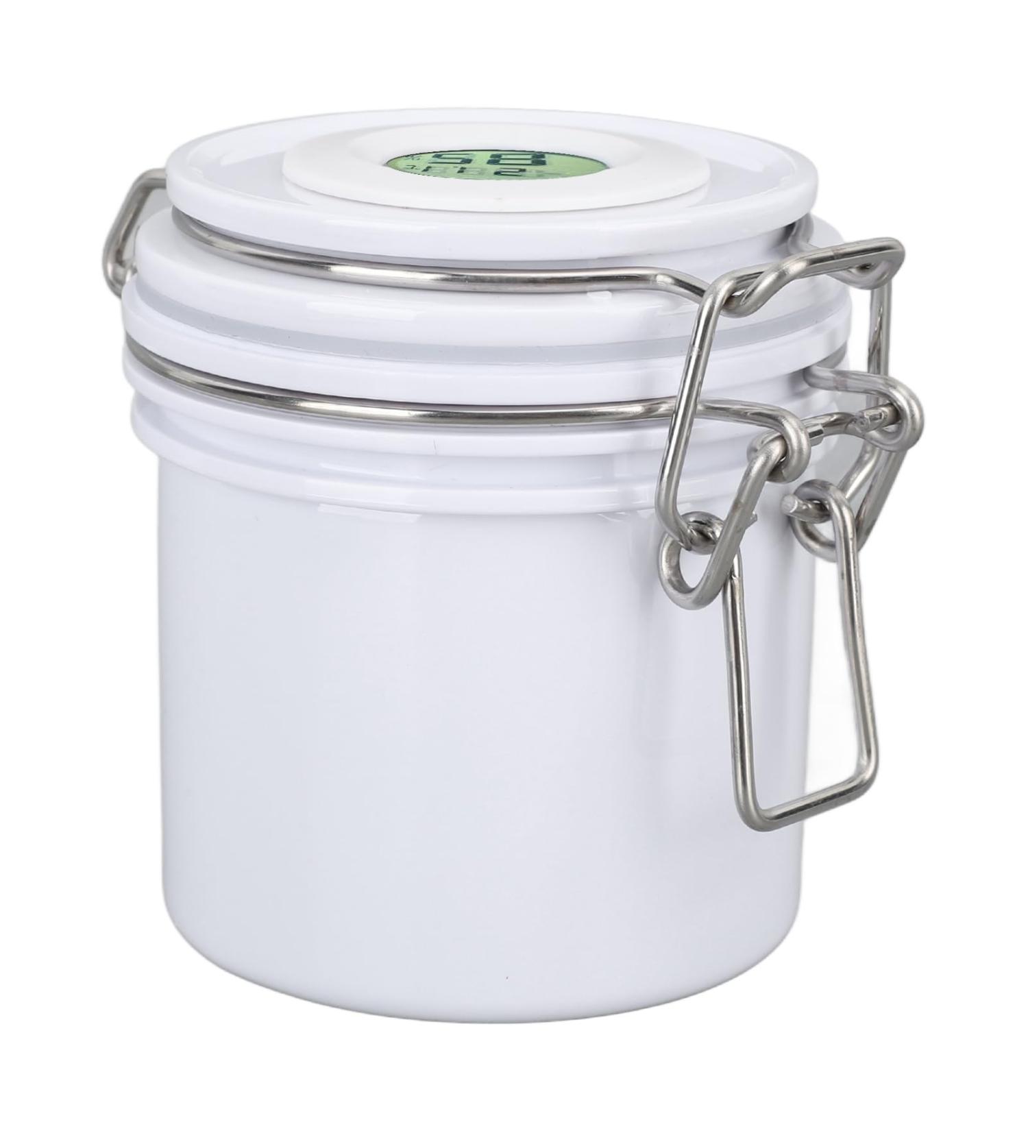 Eyelash Glue Storage Tank Sealed Hygrometer Large Capacity Eyelash Glue Storage Jar 250ml Screen for Eyelash Shop (White) - Buy Online on GoSupps.com