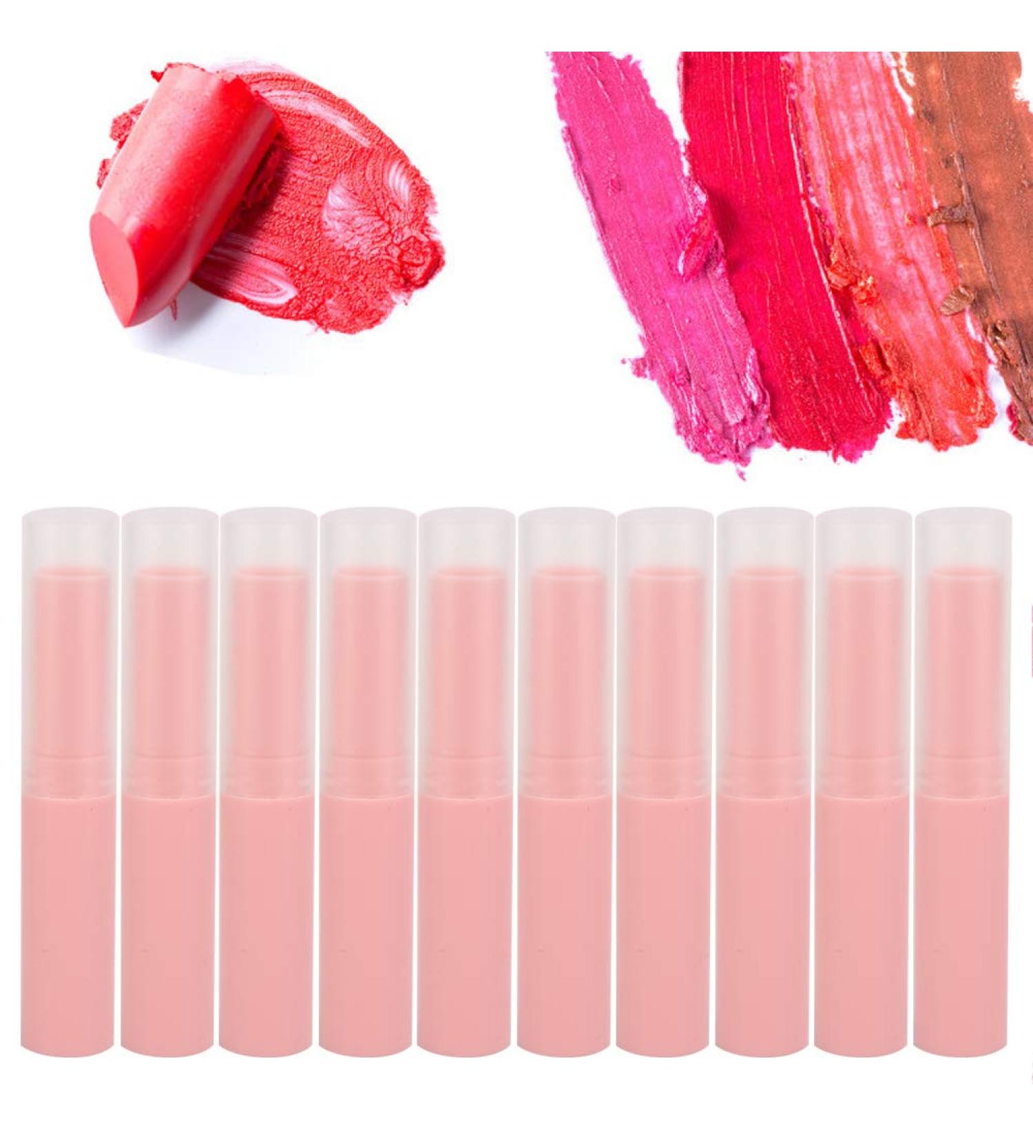 Colorful Lip Balm Tube Empty Lip Balm Tube Lipstick for Lip Balm(07#Lipstick tube pink ) - Buy Online on GoSupps.com