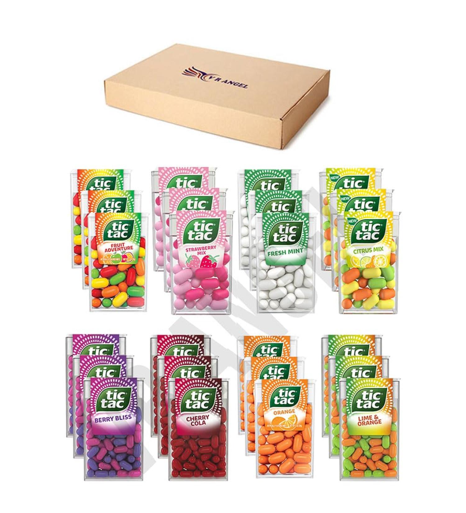 Tic Tac Each 3 Mix Mint Sweets For Refreshment 8 Flavors (Fruit Adventure Lime & Orange Cherry Cola Berry Bliss Fresh Mint Strawberry Orange Citrus) - Sold By VR Angel