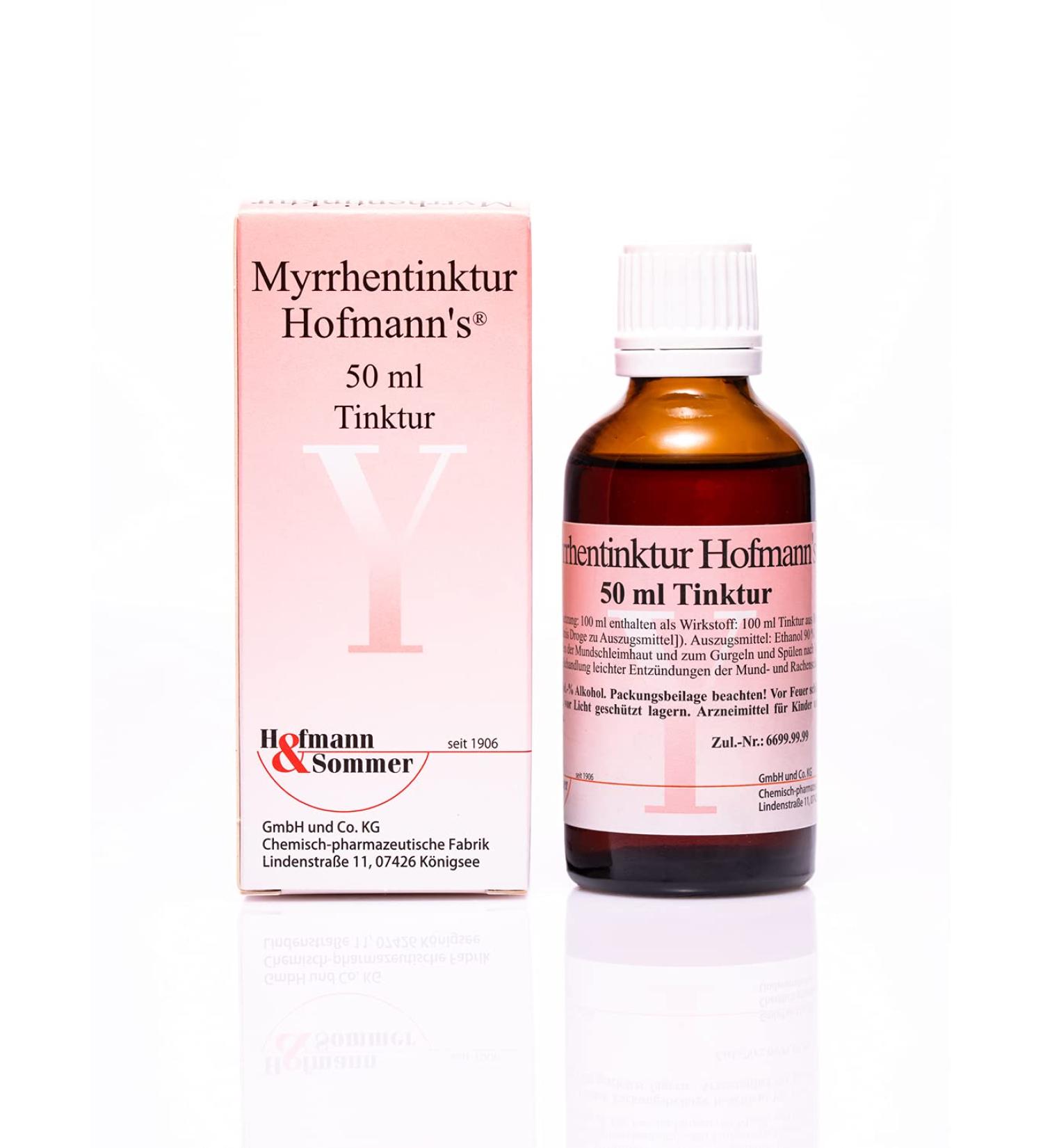 Buy Myrrh Tincture - Hofmann's Herbal Mouth & Throat Therapeutic 50ml - Fast International Shipping - Buy Online on GoSupps.com