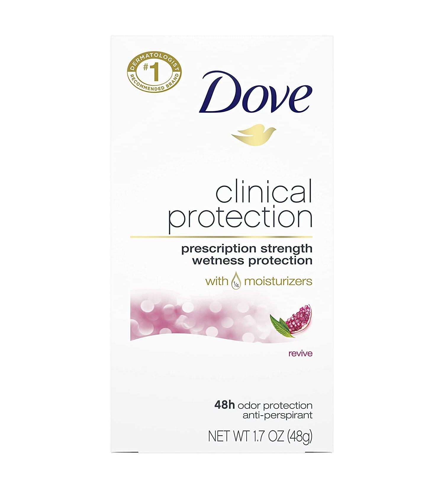 Dove Clinical Protection Anti-Perspirant Deodorant Solid Revive 1.7oz 2pk - Buy Online on GoSupps.com