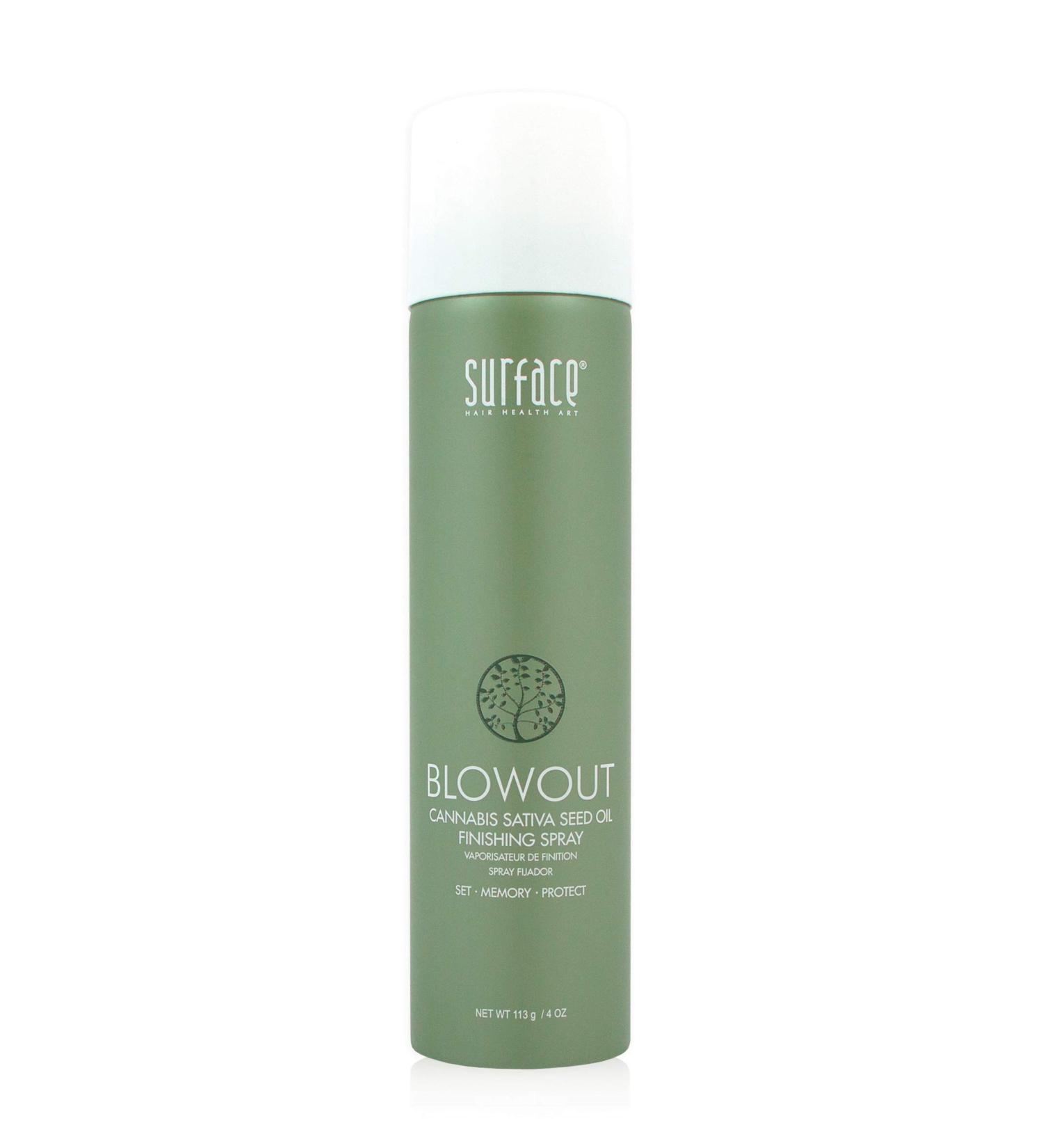 Surface Hair Blowout 4 oz Styling Spray with Babassu & Maracuja Oil - Flexible Finish for Waves & Curls - Premium Thermal Spray for Men & Women - Buy Online on GoSupps.com