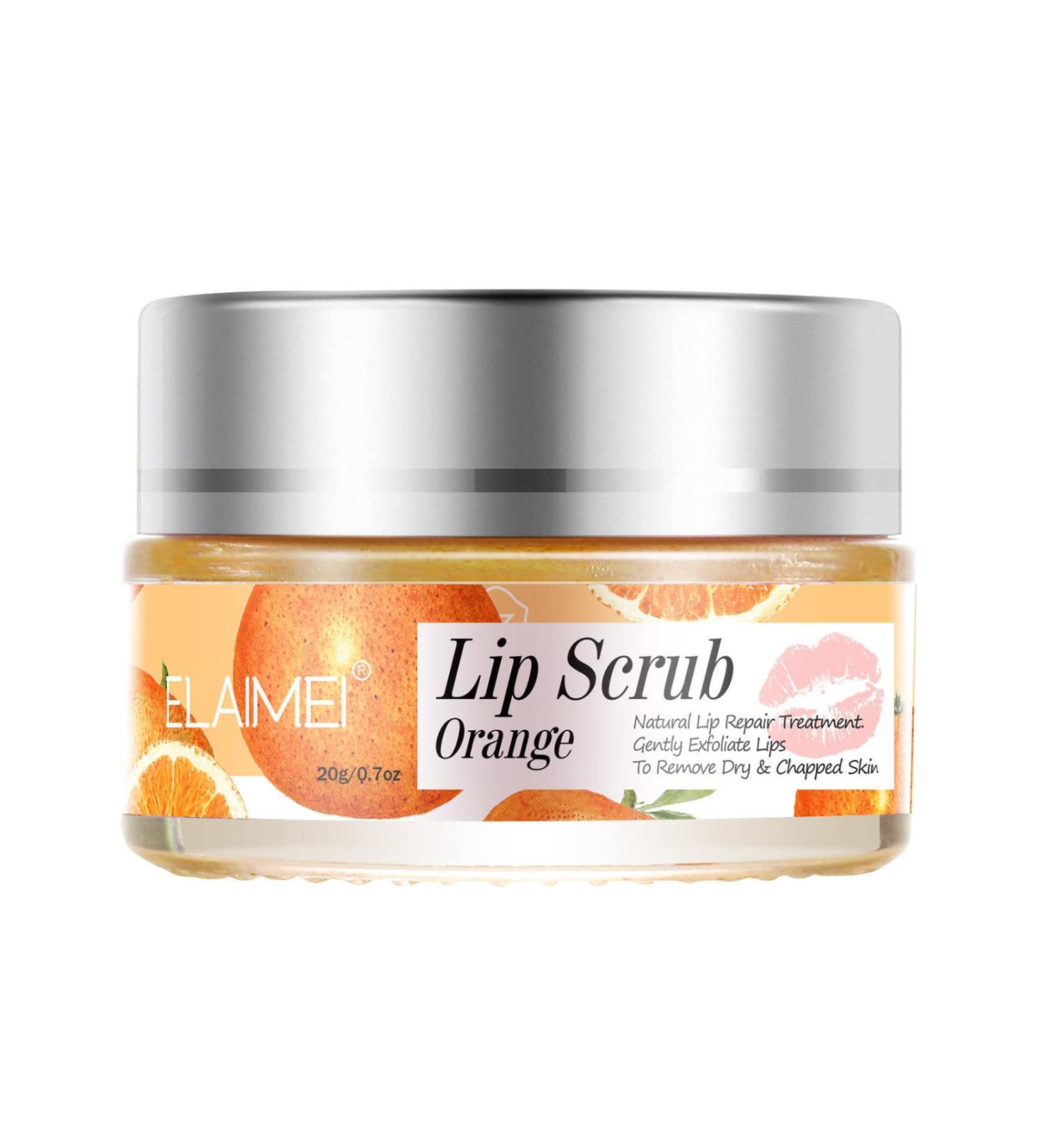 Natural Lip Peeling & Repair Balm - Mllkcao Strawberry Orange Peach | 20g for Dry Lips - Buy Online on GoSupps.com
