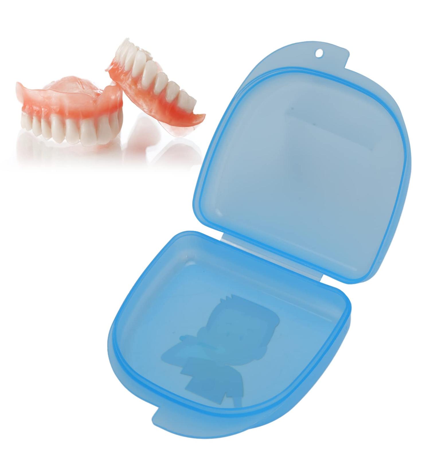 Orthodontic Retainer Case - Portable Mouth Guard Container for Travel | Professional Retainer Box for Men & Women (Blue) - Buy Online on GoSupps.com