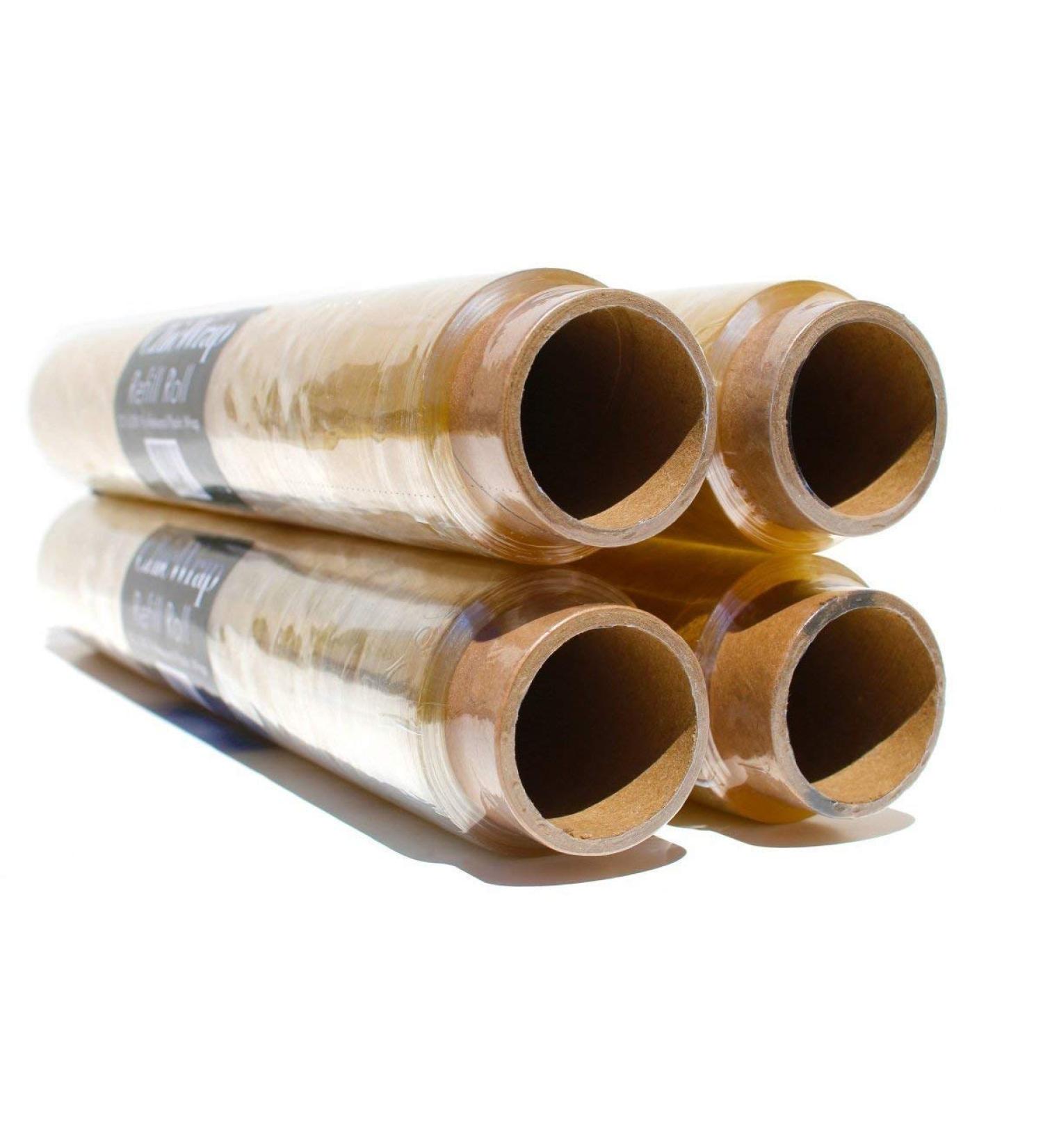 ChicWrap Professional Plastic Wrap 4 Pack Refill Rolls - 12 x 250' - 4 Count - Air-Tight Seal for Freshness - Buy Online on GoSupps.com