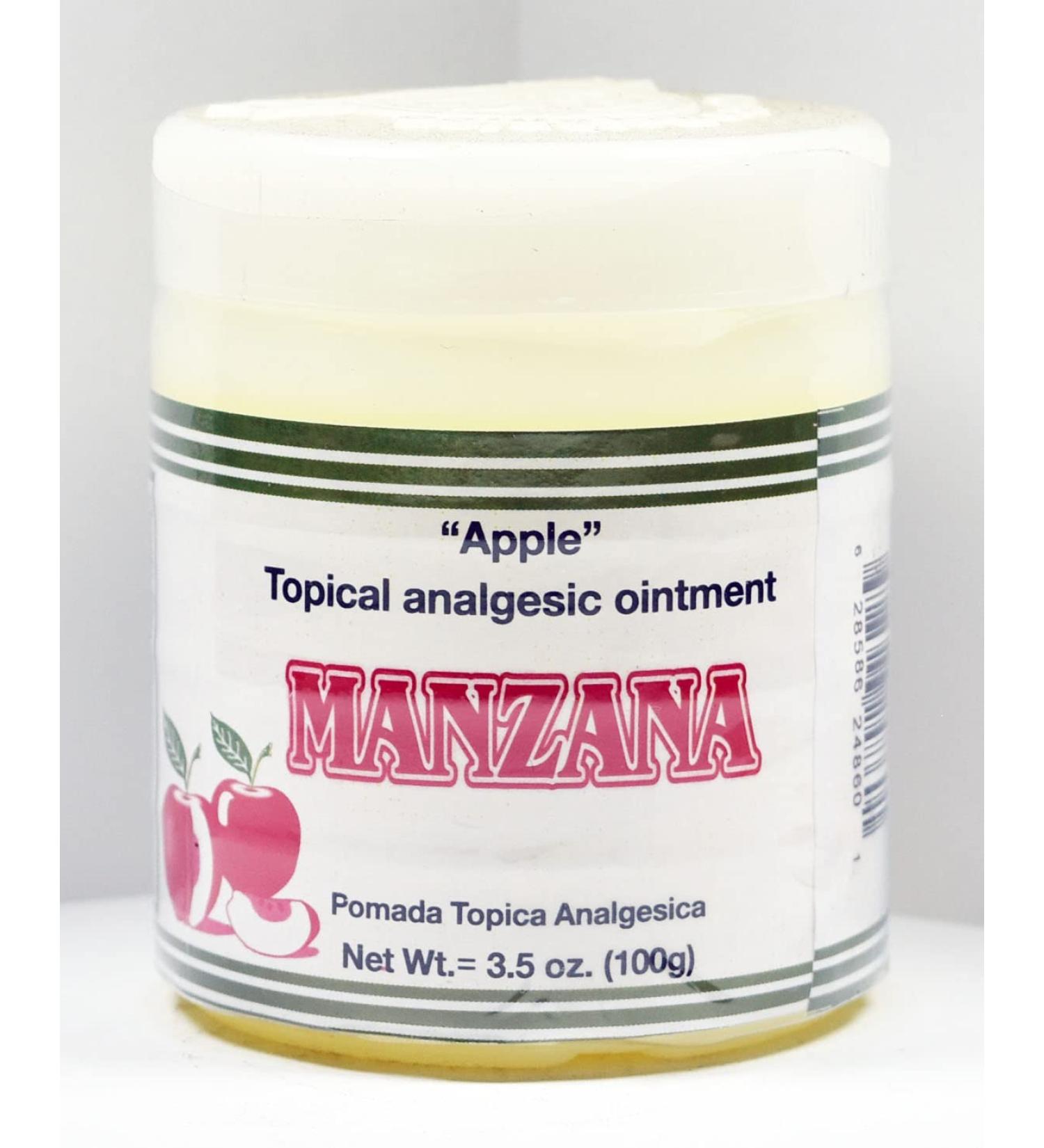 anahuac POMADA MANZANA Apple Topical Ointment ANALGESIC 3.5OZ - PRODUCTO DE Mexico