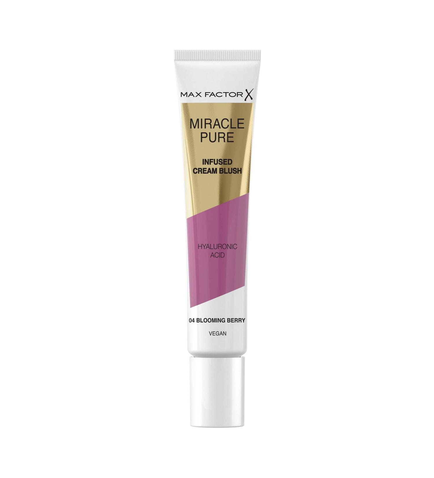 Max Factor Miracle Pure Moisturising Cream Blush 04 Blooming Berry - Long-lasting Dewy Flush - Buy Online on GoSupps.com