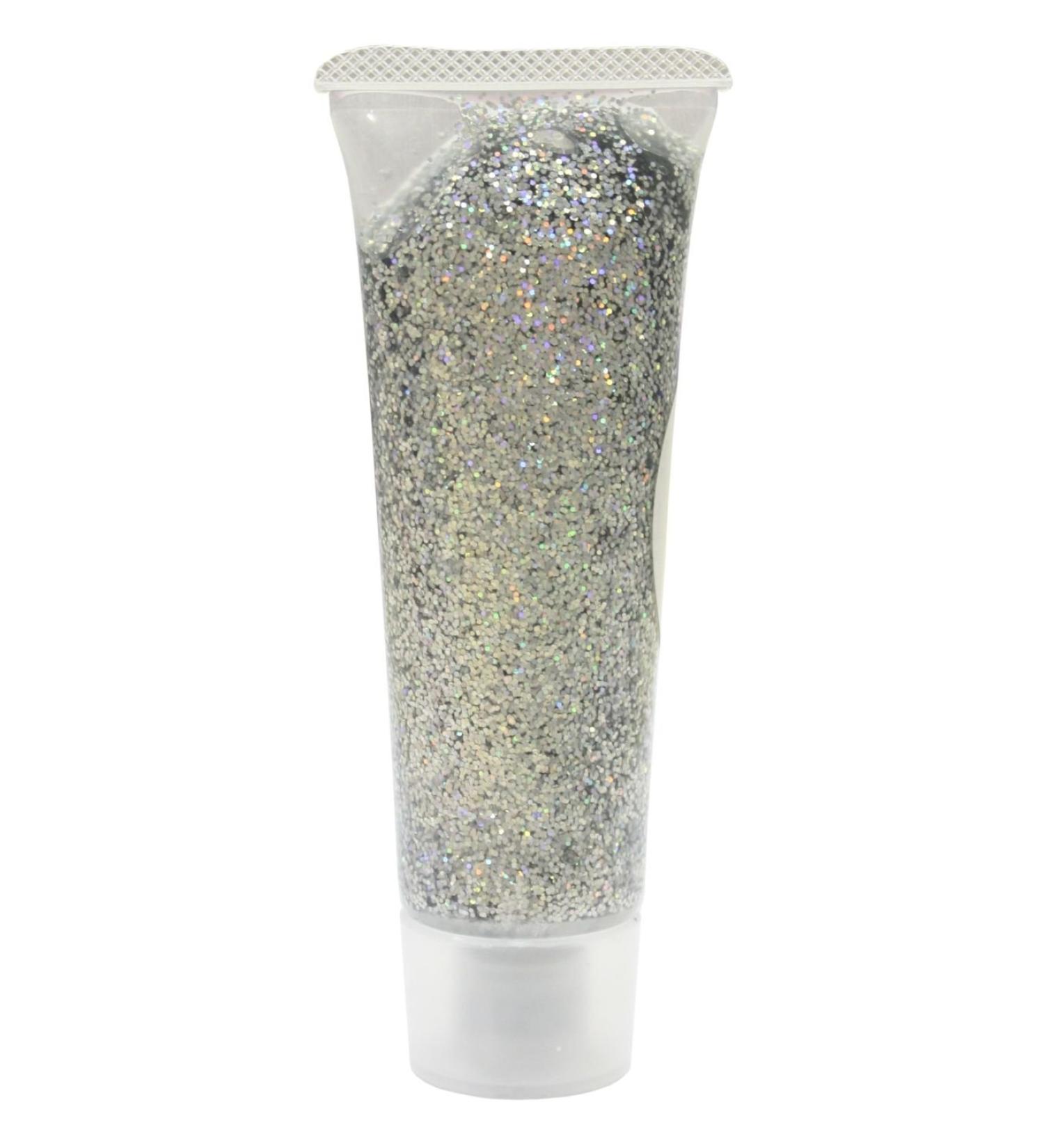 Eulenspiegel Glitter Gel - Silver Body Glitter for Make-up Carnival & Festival - 18 ml (1 Pack) - Buy Online on GoSupps.com