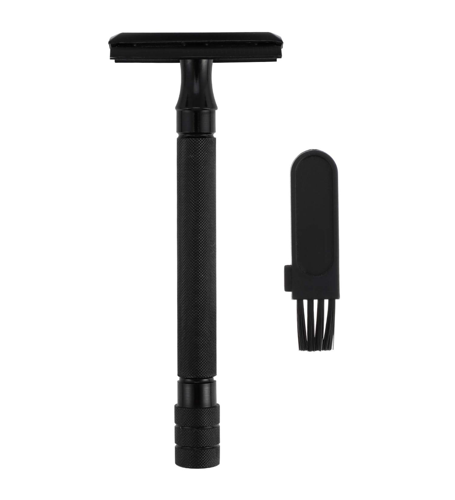 Heallily Double-Sided Razor Plane - Reusable & Compatible with All Razor Blades for Men (Black) - International Shipping Available - Buy Online on GoSupps.com