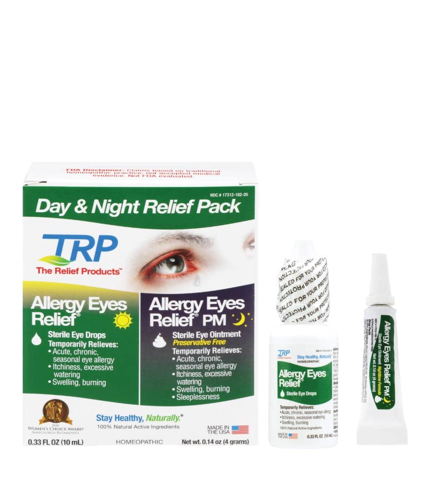 The Relief Products Allergy Eyes Relief Day Night Pack - Fast Relief for Allergy Symptoms - Buy Online on GoSupps.com