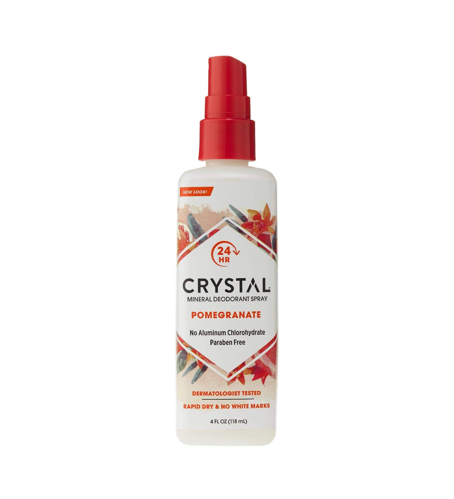 Crystal Mineral Deodorant Spray Pomegranate 4.0 oz - Pack of 2 | 3.99 Fl Oz per Bottle - Buy Online on GoSupps.com