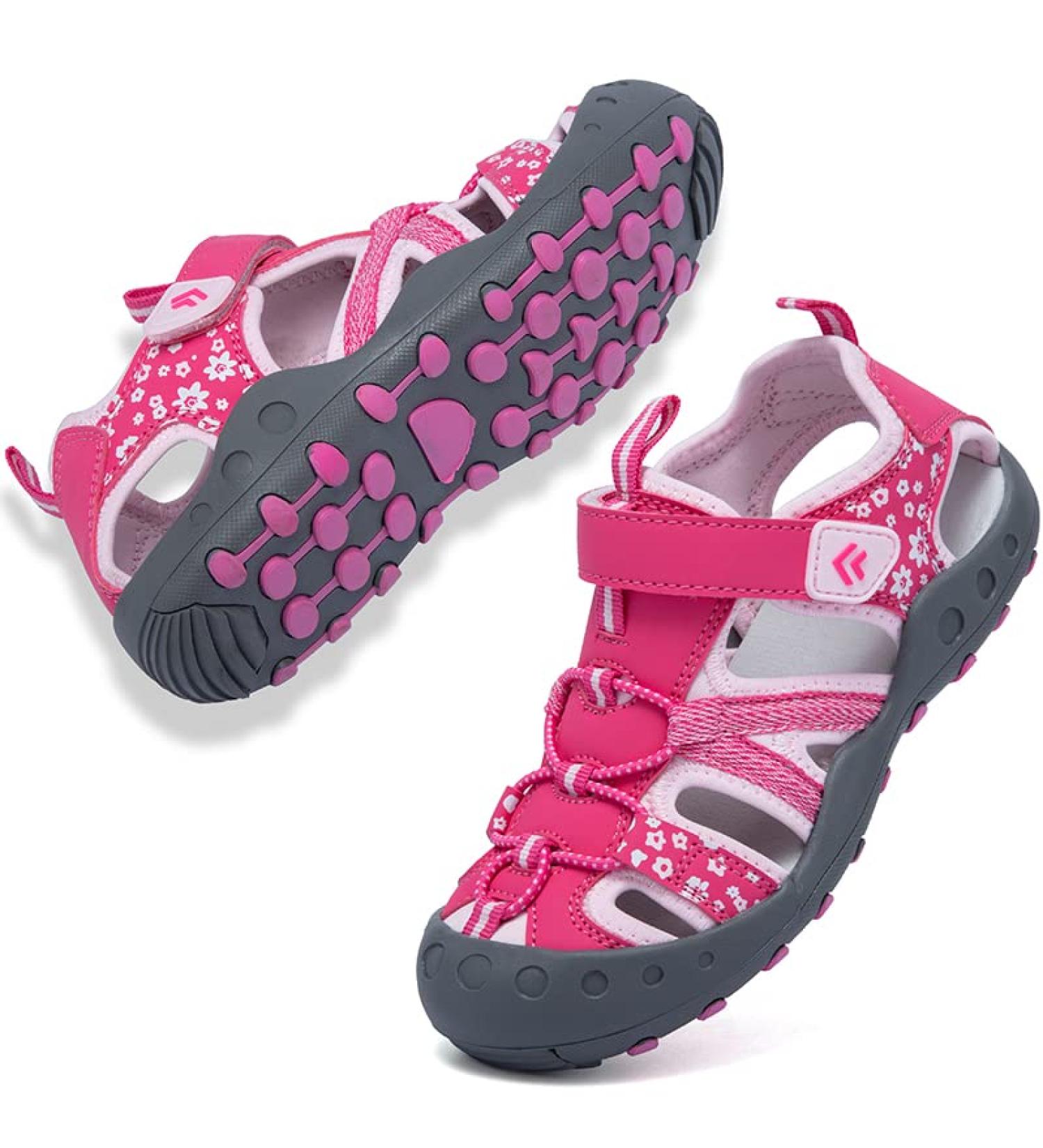 Csgkag Boys Girls Closed Summer Beach Sandals - Sport Outdoor Trekking Shoes 30 EU Pink - Buy Online on GoSupps.com