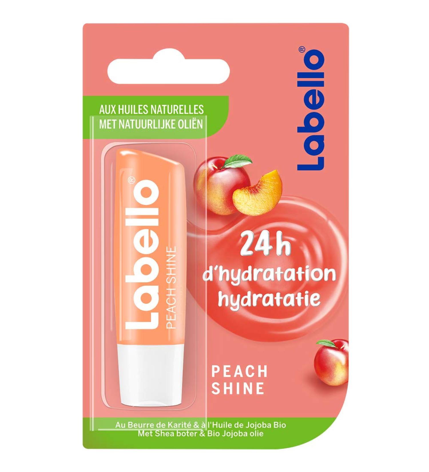 Labello peach shine lip balm 4.8 g