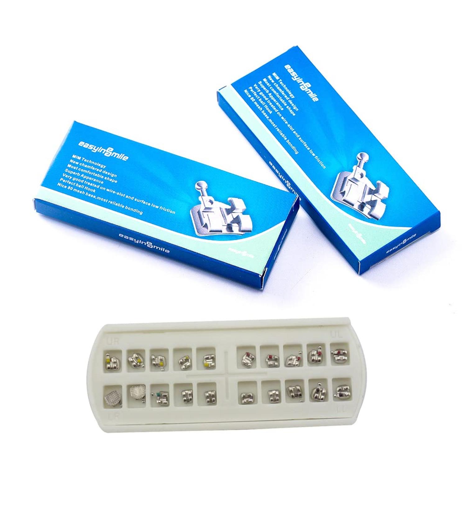 SNAWOP Mini Metal Tooth Braces - Roth/MBT Dental Orthodontic Brackets (2 Packs MBT 022 3 with Hooks) - International Shipping Available - Buy Online on GoSupps.com
