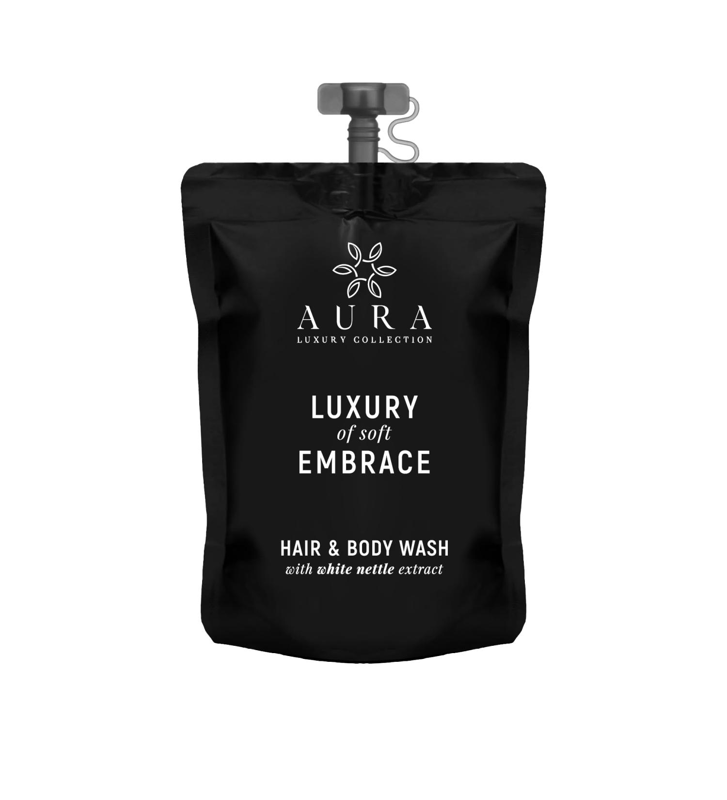  AURA LUXURY COLLECTION Black Edition Shower Shampoo Kit 30ml with Cap with Organic Extract White Nettle Extracts - Bathroom Courtesy Kit for Hotel & B & B 50 Count - Buy Online on GoSupps.com