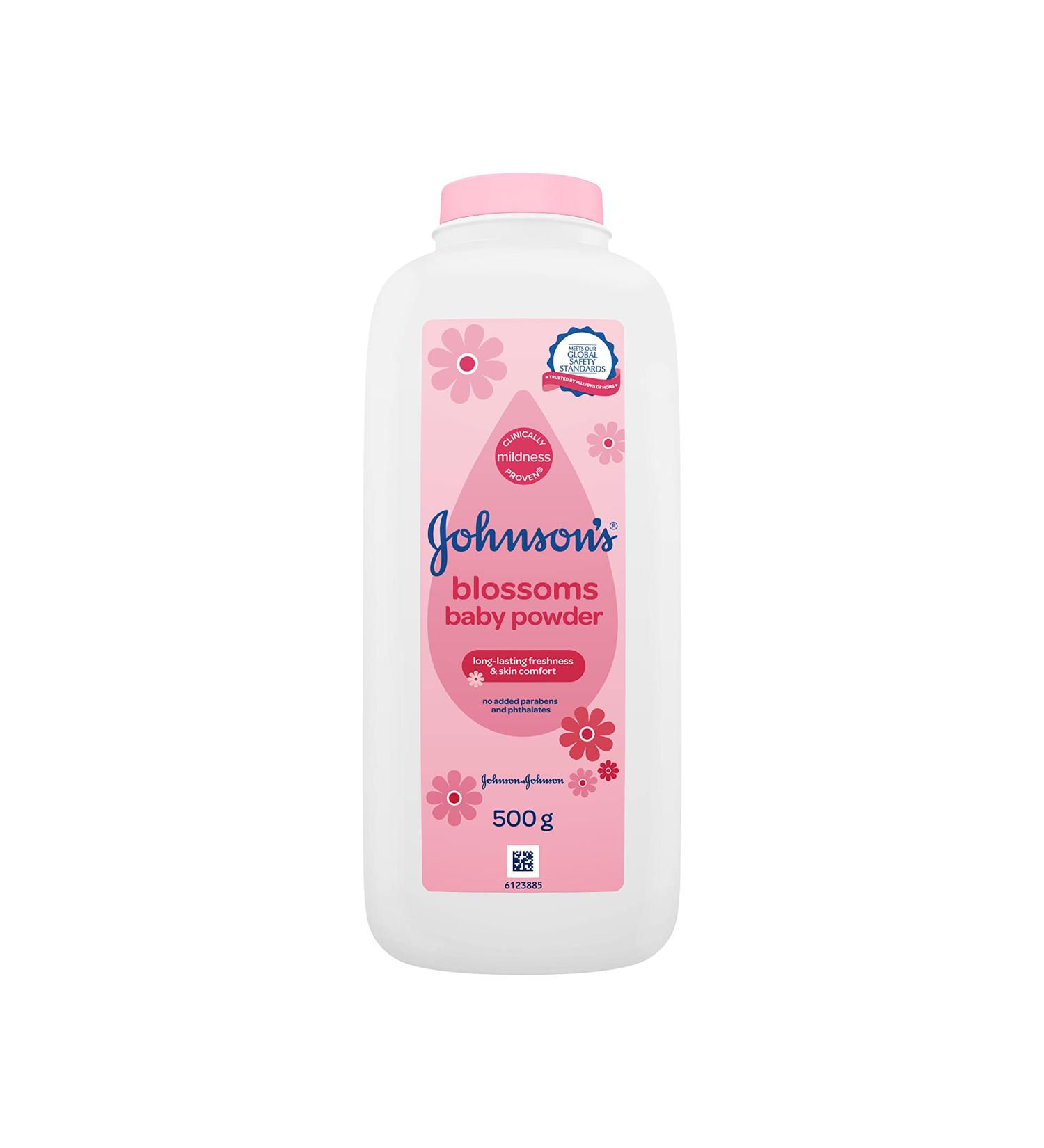 Johnson's Baby Powder Blossoms 500g (17.5oz) - Gentle & Soothing Formula - Buy Online on GoSupps.com