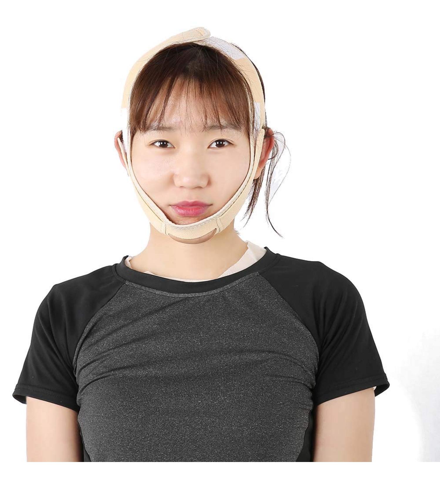 Facial Lifting Shaping Mask | V-Shape Lift Bandages & Double Chin Reducer - Smooth Cheek & Jawline - Buy Online on GoSupps.com