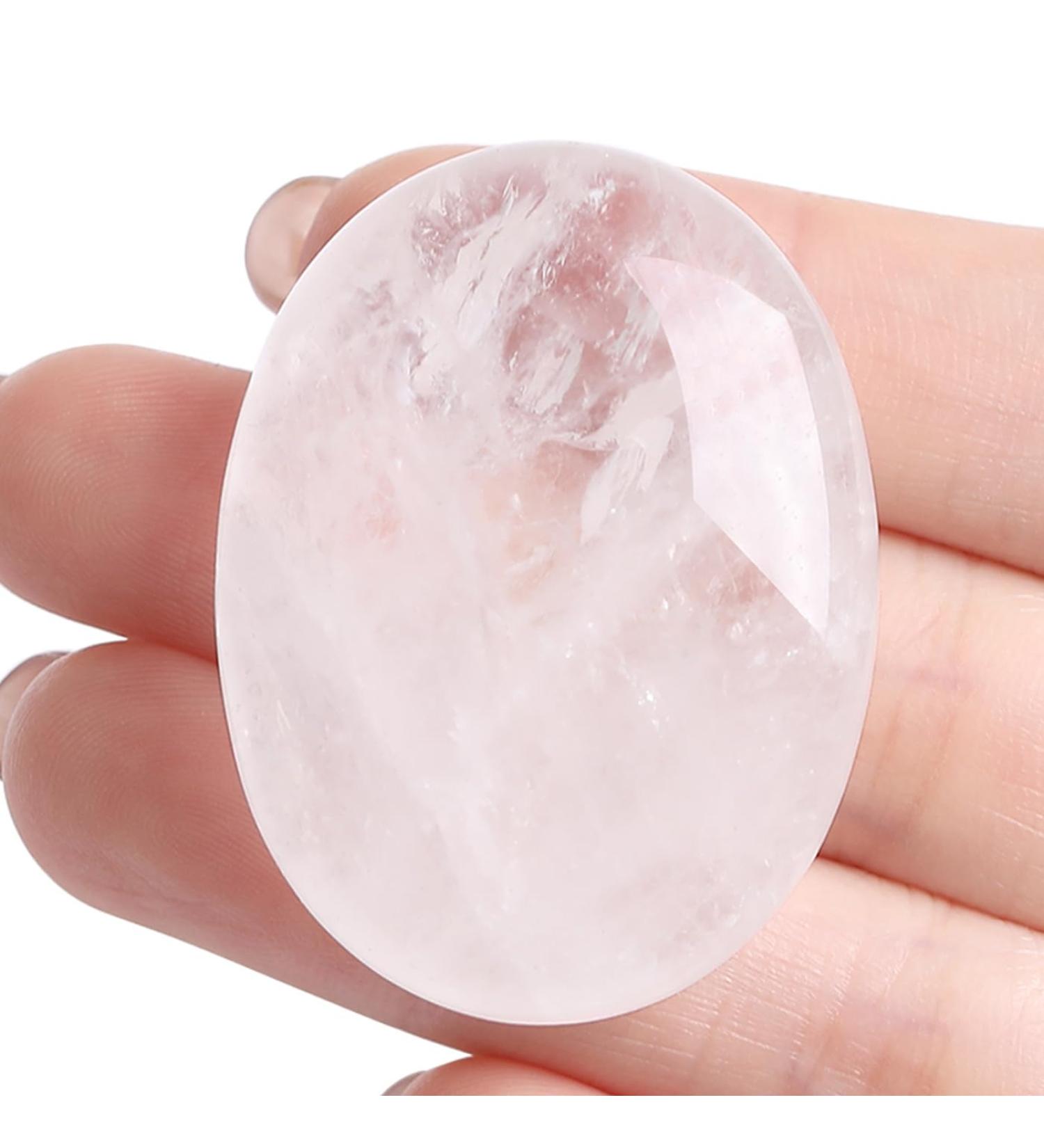Buy XIANNVXI Clear Quartz Oval Stones - Natural Healing Crystals & Reiki Gemstones for Pocket & Palm Use - Buy Online on GoSupps.com