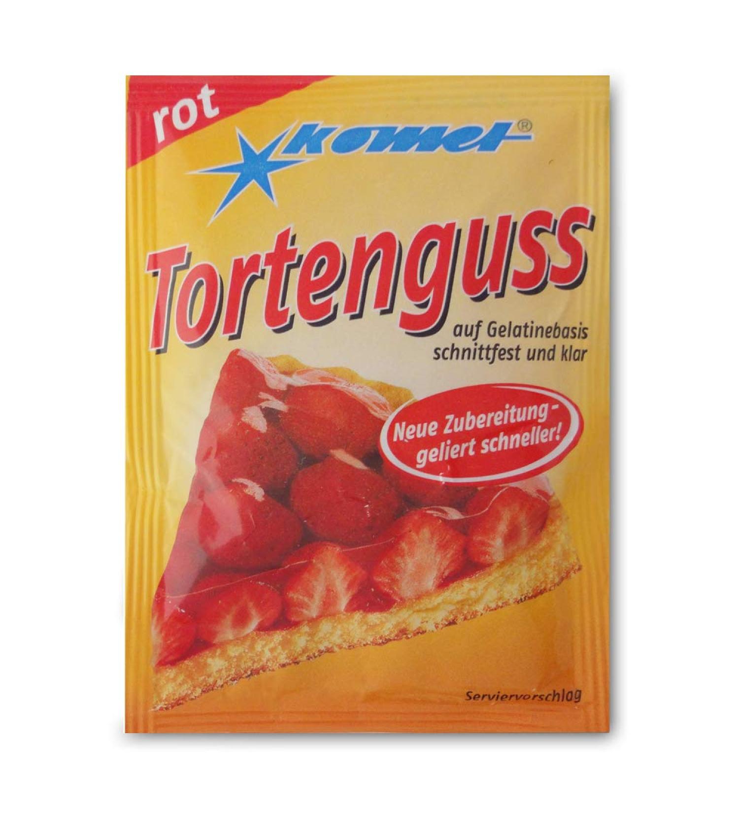 Buy Pack of 5 Komet Red Cake Glaze (5 x 15g) - Ideal for Gelatine-based Juices | International Shipping - Buy Online on GoSupps.com