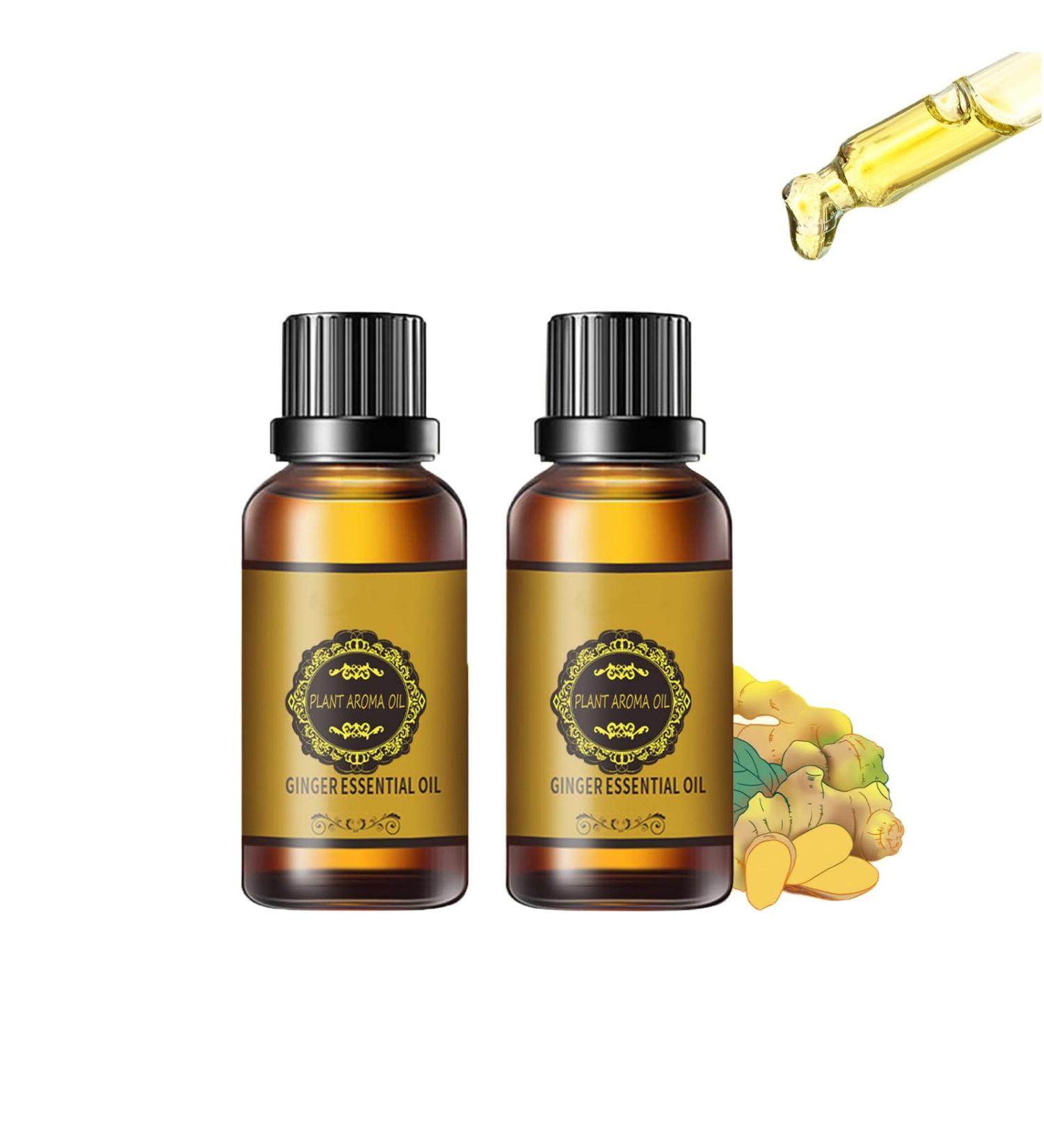Buy Lovilds Lymphatic Drainage Ginger Oil - Natural Body Massage Essence for Belly Drainage (30ml 2 PCs) - Effective Ingwer Oil for Health and Wellness - Buy Online on GoSupps.com