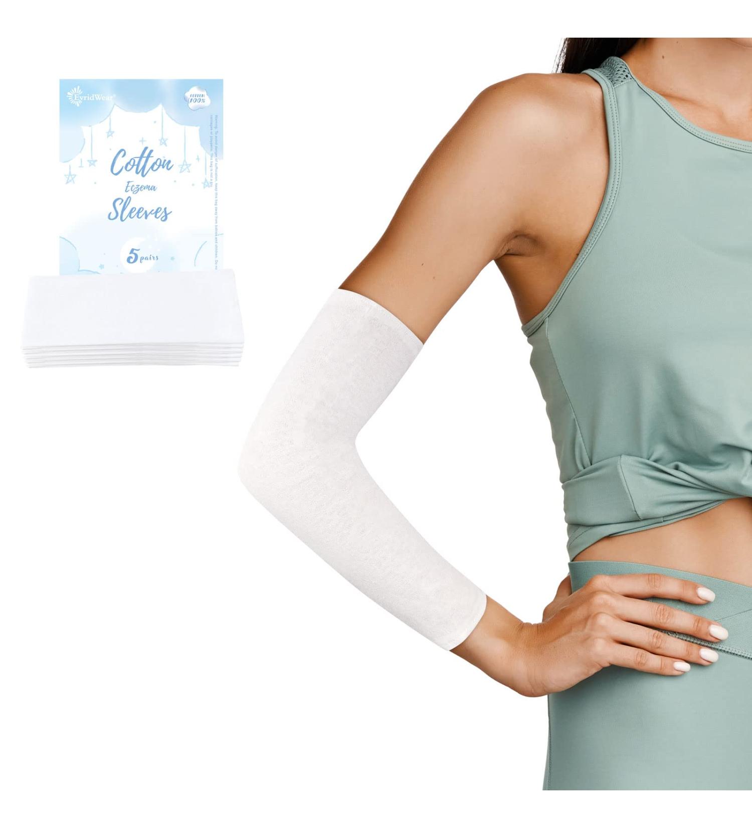 Evridwear Eczema Arm/Leg Sleeves 5 Pairs - Pure Cotton, Prevent Scratching/Rubbing, Skin Diseases, Diabetes - Children/Adults, Size M - Buy Online on GoSupps.com