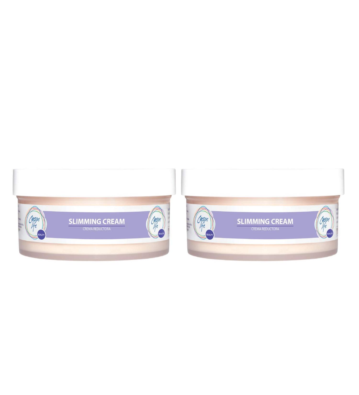 CARSON LIFE Slimming Cream 2 Pack - 20 Ounces - Reduces Fat Accumulation - Healthy Skin for Men and Women - Buy Online on GoSupps.com