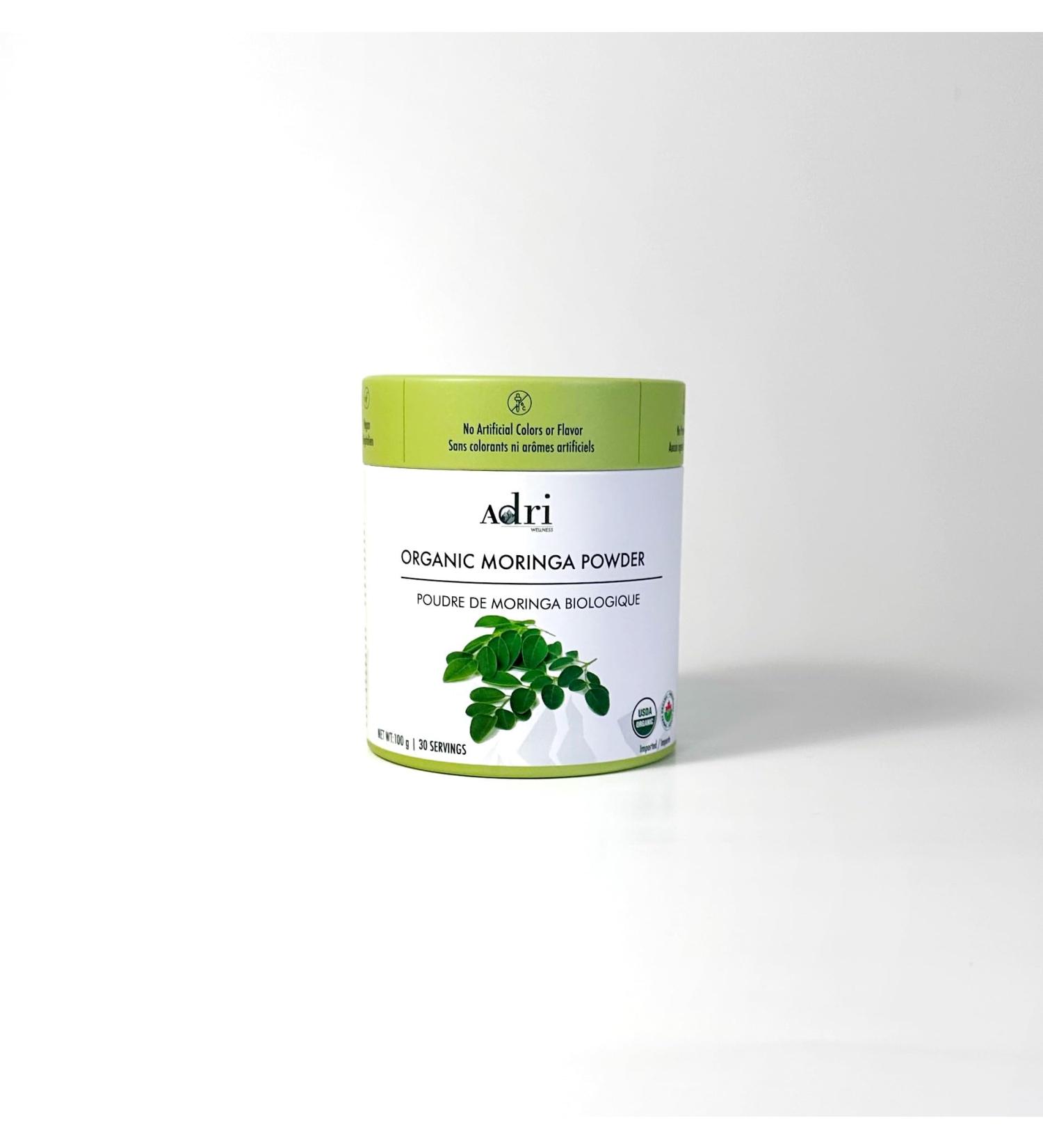 Certified Organic Moringa Powder 100gm Nutrient-rich Superfood - Buy Online on GoSupps.com