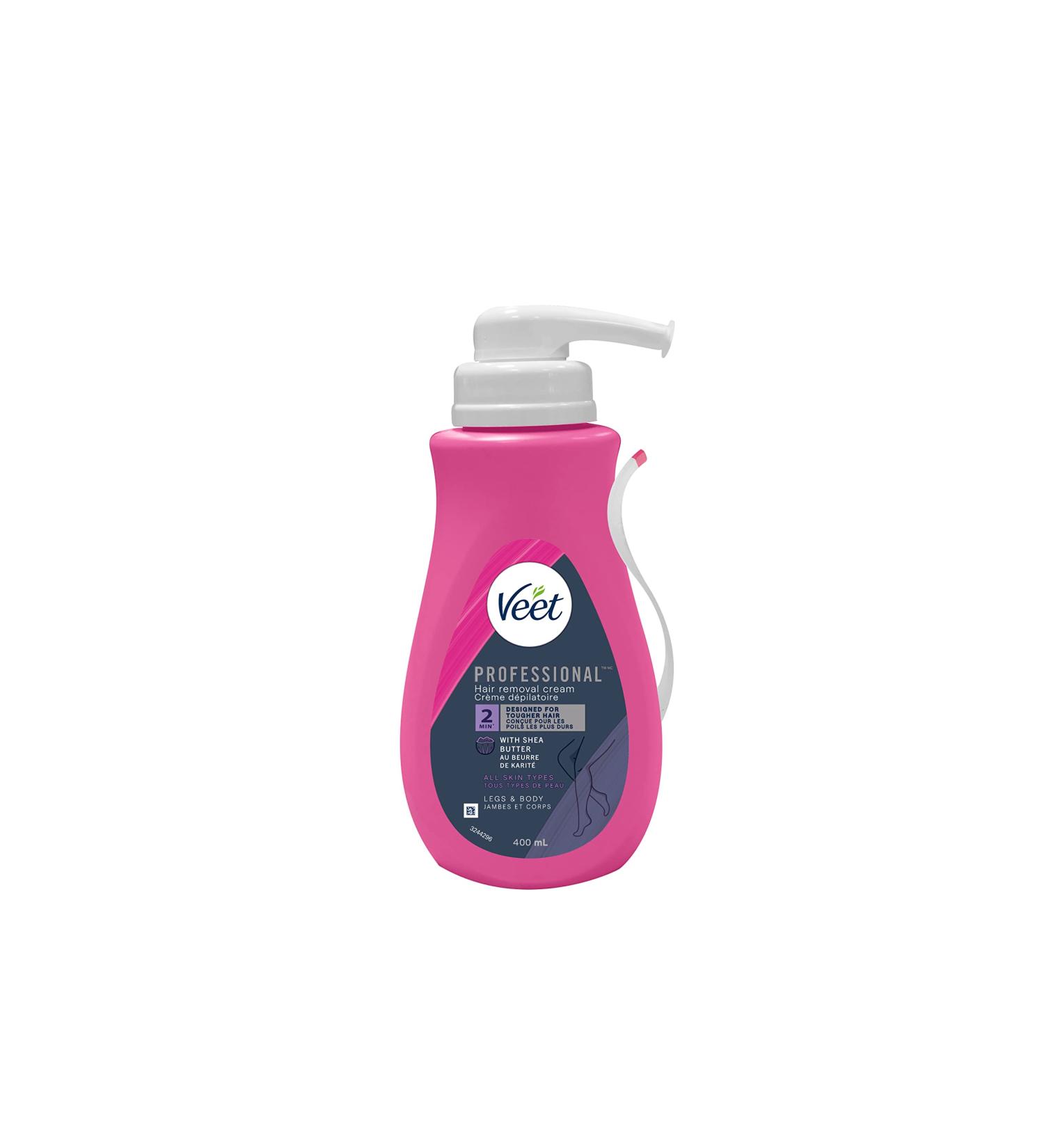 VEET Professional Hair Removal Cream for Legs Bikini Underarms All Skin Types 400mL - Buy Online on GoSupps.com