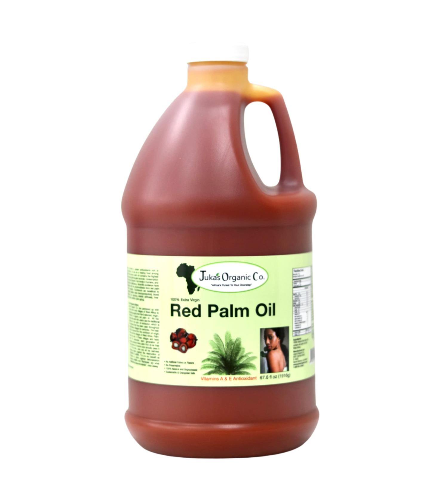 Juka's Organic Co. Red Palm Oil - 100% Organic, Authentic, Sustainable & All-Natural From Africa - 67.6 Fl OZ - Buy Online on GoSupps.com