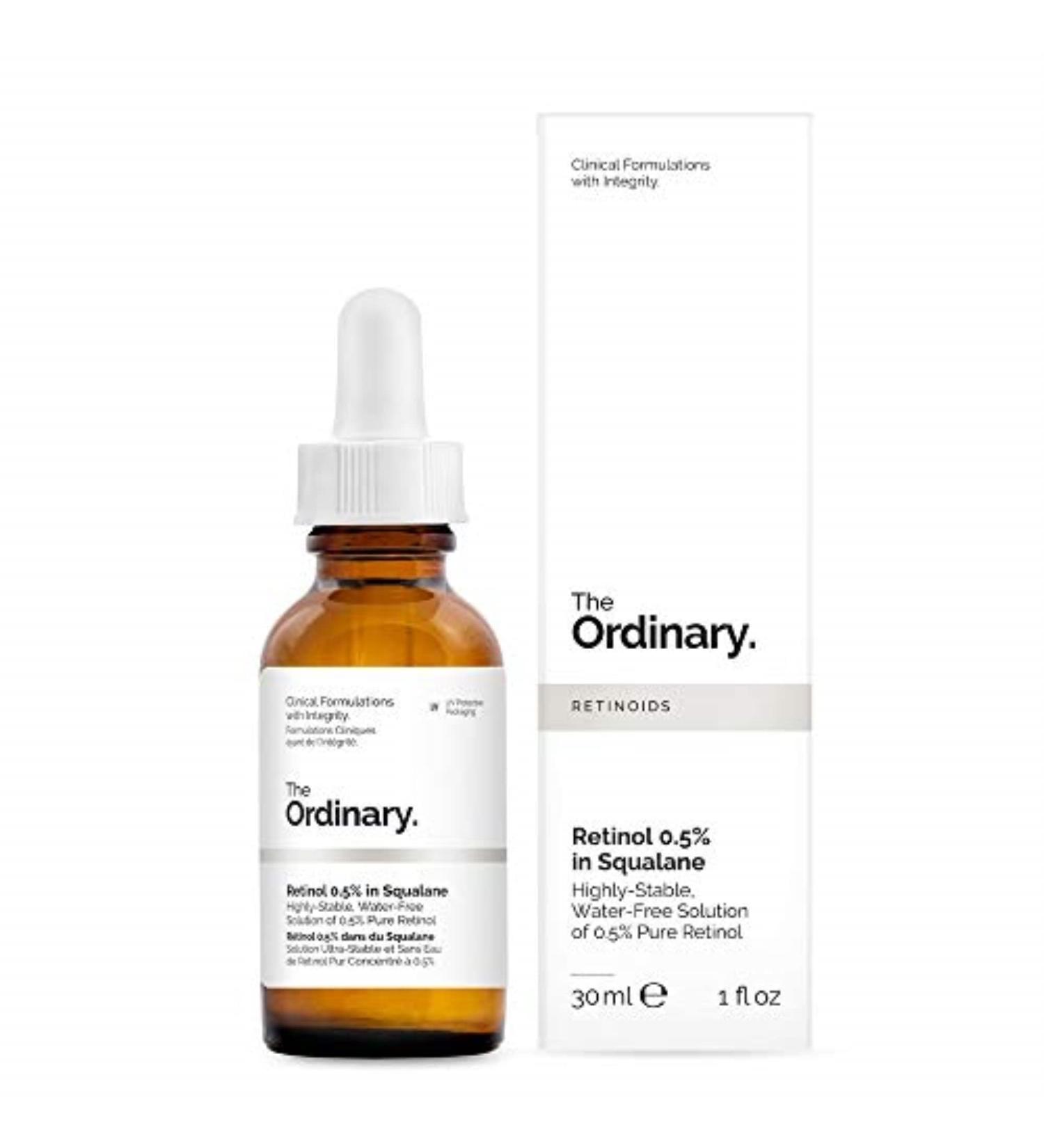 Shop The Ordinary Retinol 0.5% in Squalane - 30ml for Reduced Fine Lines - Buy Online on GoSupps.com