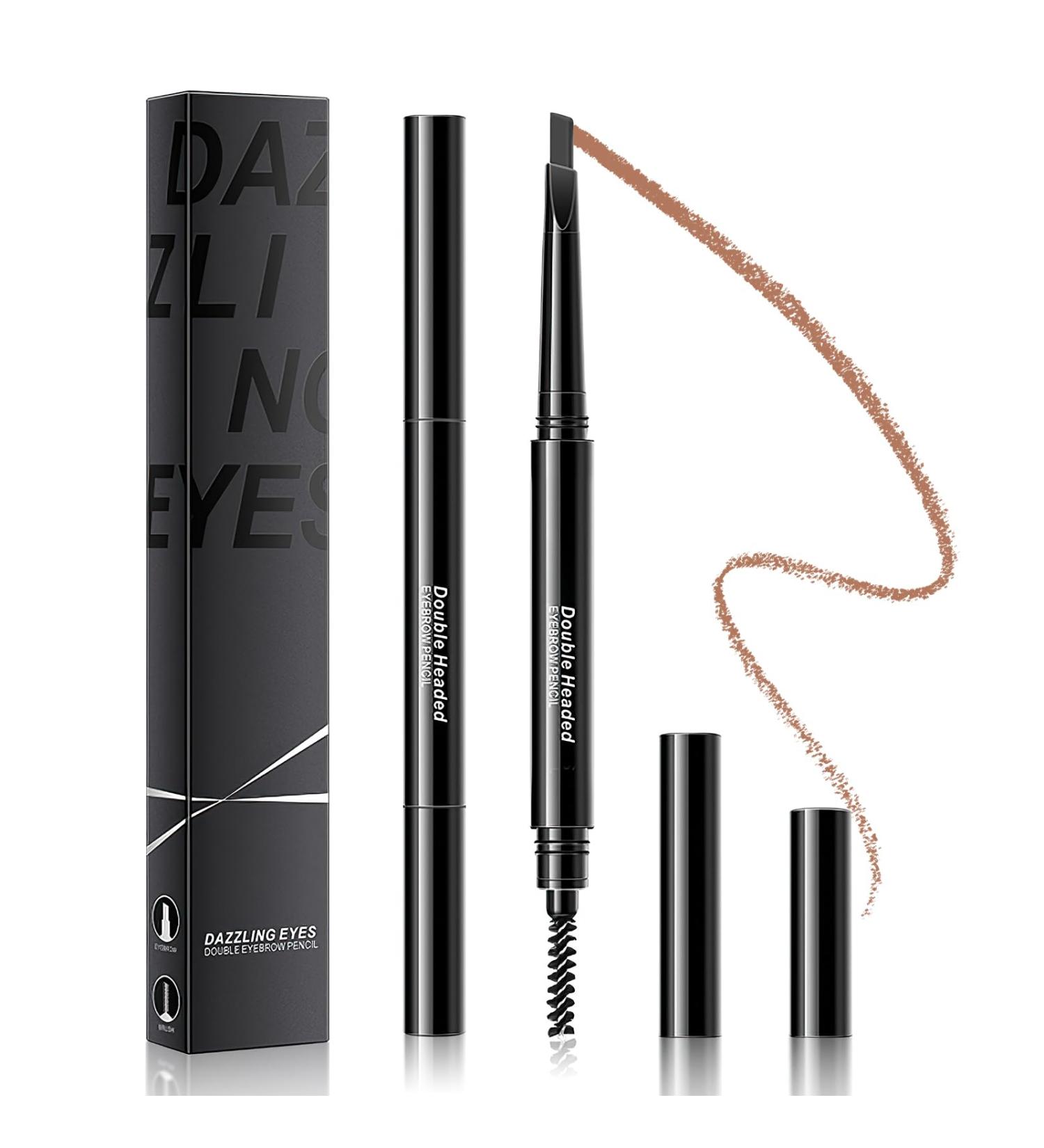 Shop Waterproof Brown Eyebrow Pencil - Long-Lasting & Smudge-Proof Makeup with Multi-Function Brush for Natural Brows - Buy Online on GoSupps.com
