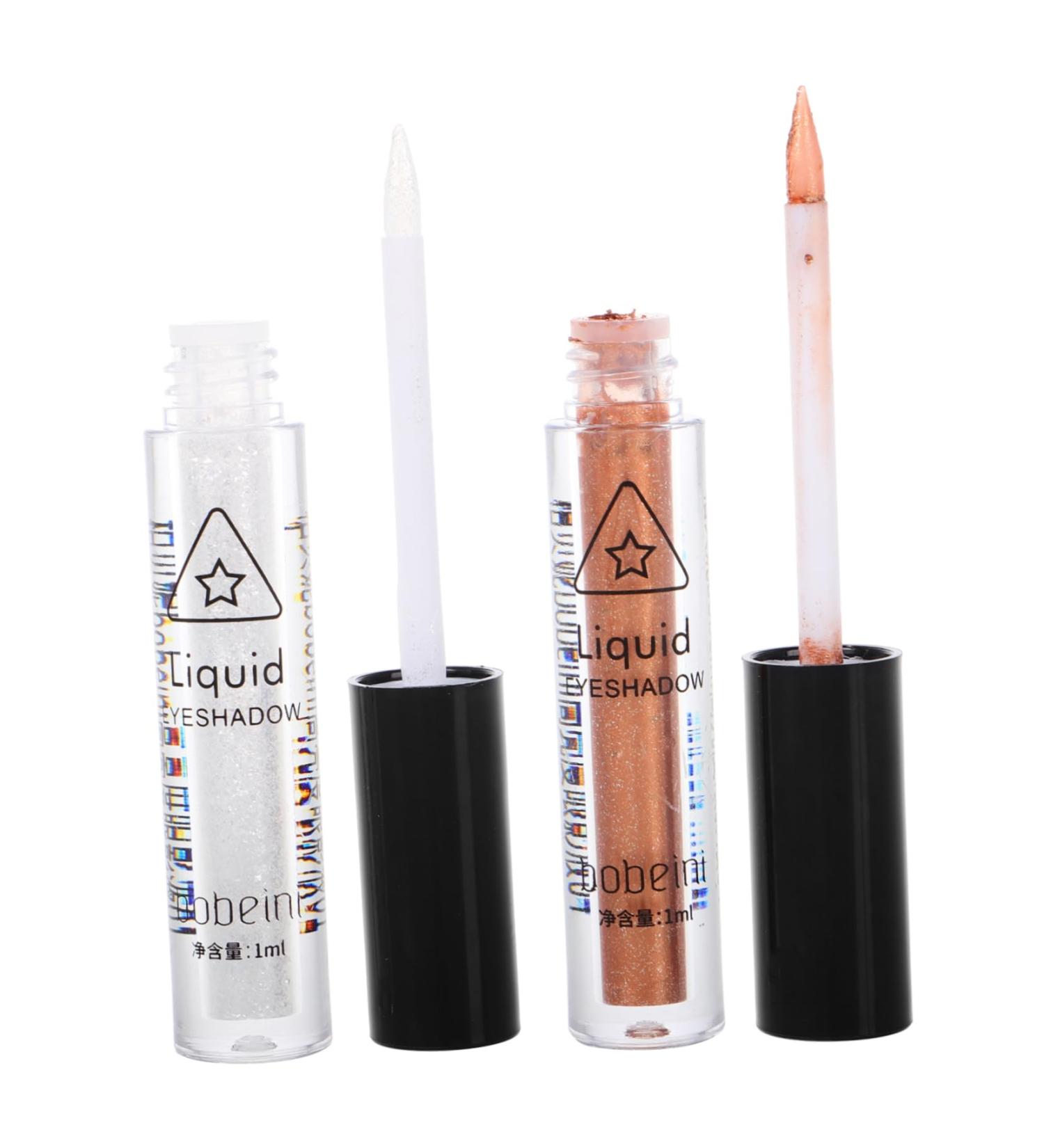 WOONEKY 2pcs Eye Shadow Pencil Liner Waterproof Eyeliner Pen Eye Liner Pencil Liquid Silver - Buy Online on GoSupps.com