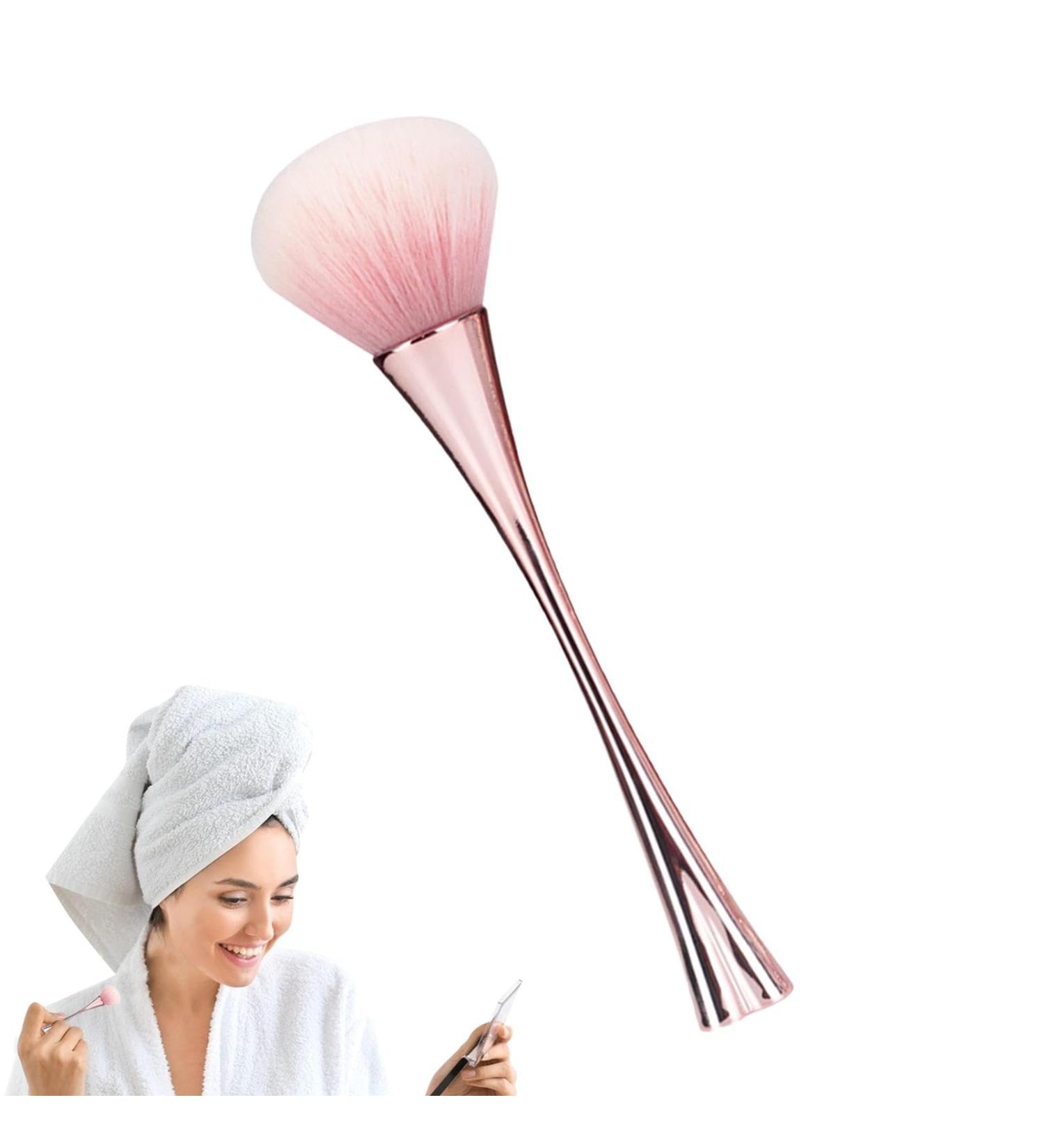 Maciun Powder Makeup Brush Loose Powder Standing Brush | Powder Foundation Brush Cosmetic Brushes for Complete Coverage and Prefect Finish Standing four-leaf clover makeup brush gold + PVC - Buy Online on GoSupps.com