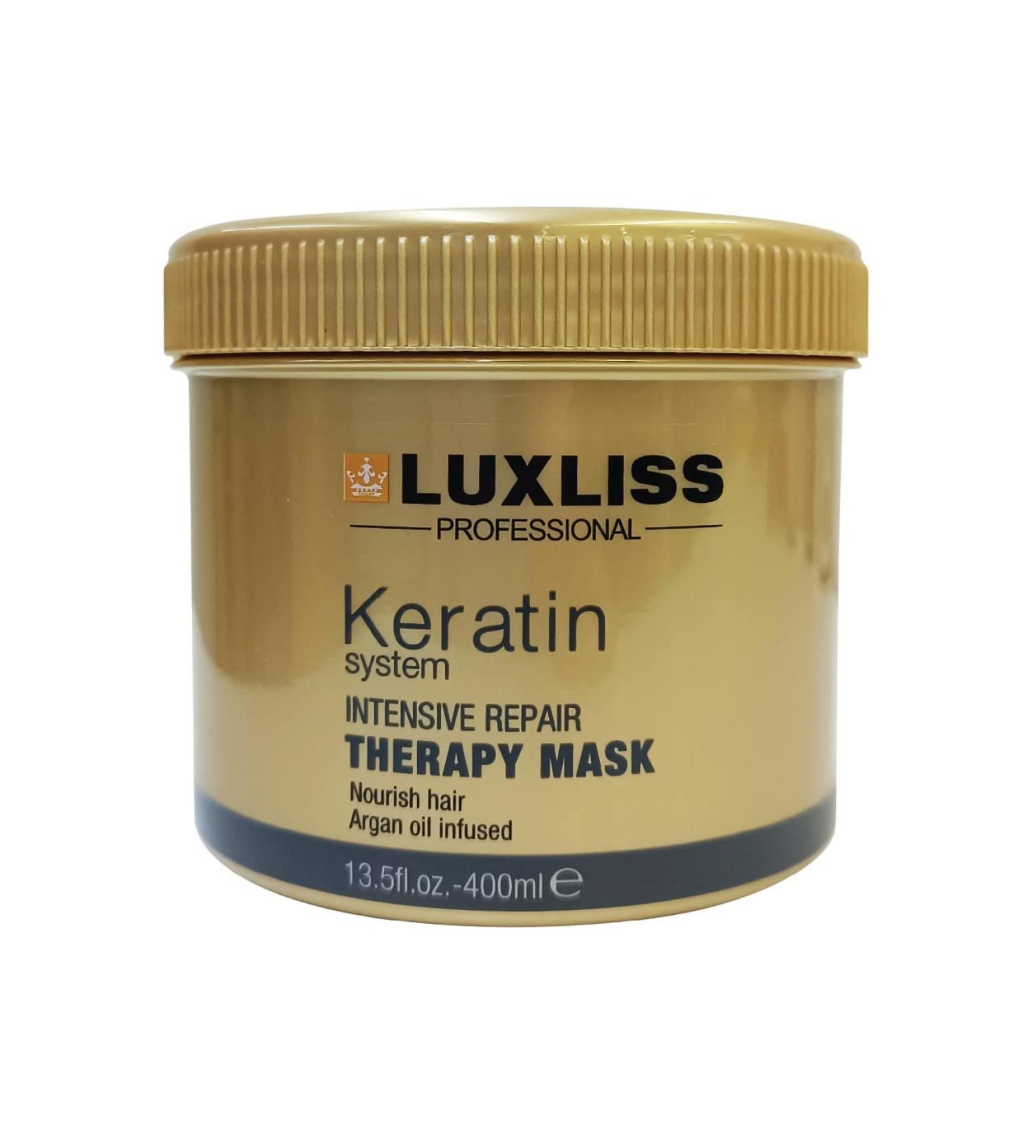 Luxliss Keratin Intensive Repair Therapy Hair Mask for Dry, Damaged Hair & Scalp - Buy Online on GoSupps.com