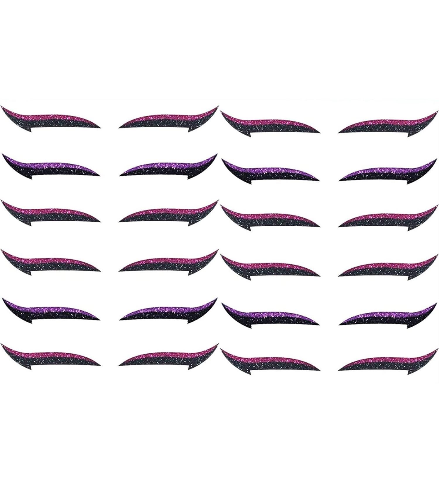 LOKORI 12 paar Stick On Eyeliner Strips Stick On Glitter Eyeliner Stick On Eyeliner Glitter Double Eyelid Tape Eye Line Strip12 pairsd - Buy Online on GoSupps.com