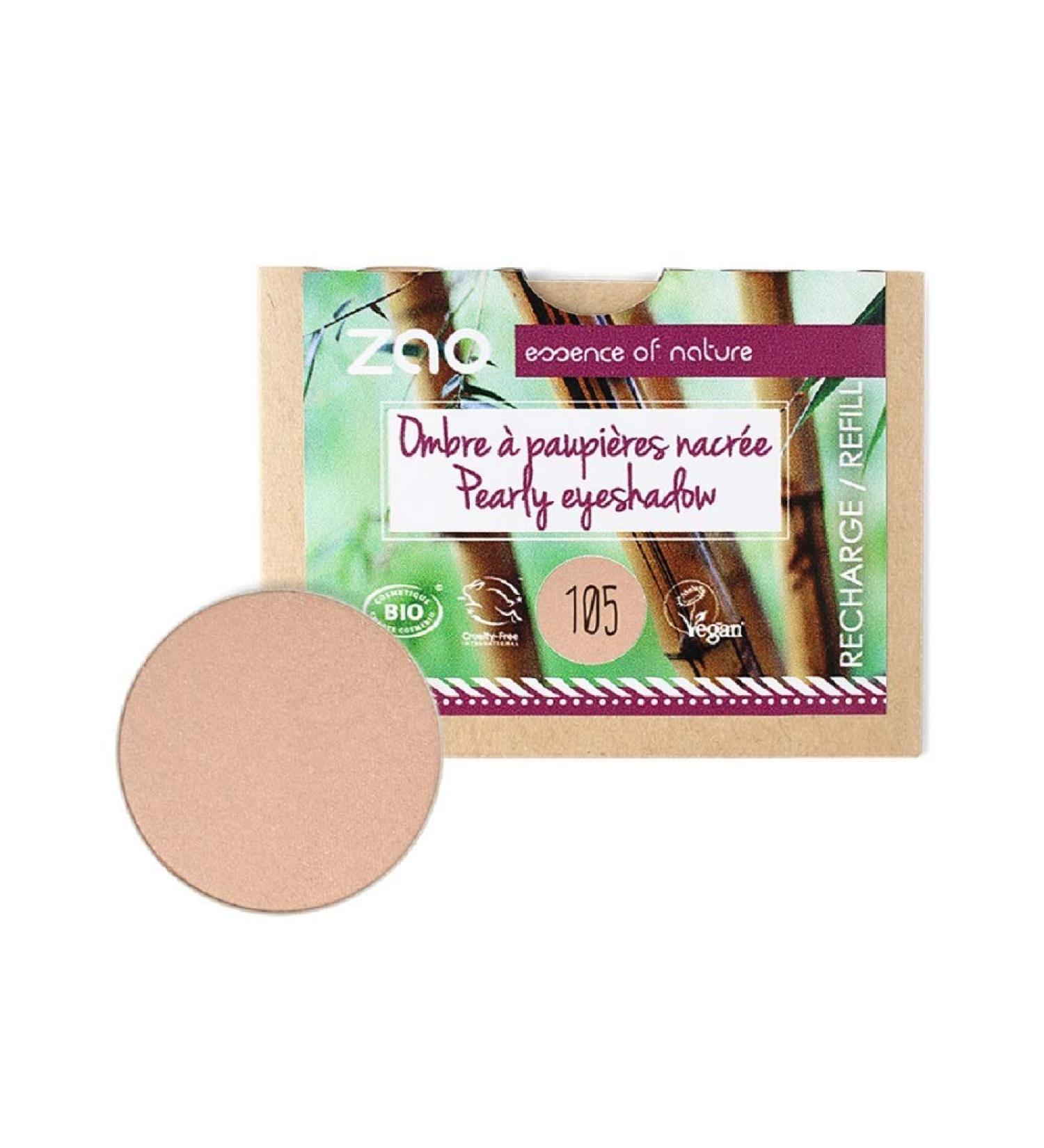 Zao - Refill - Pearly Eyeshadow - No. 105 / Golden Sand - 3 g