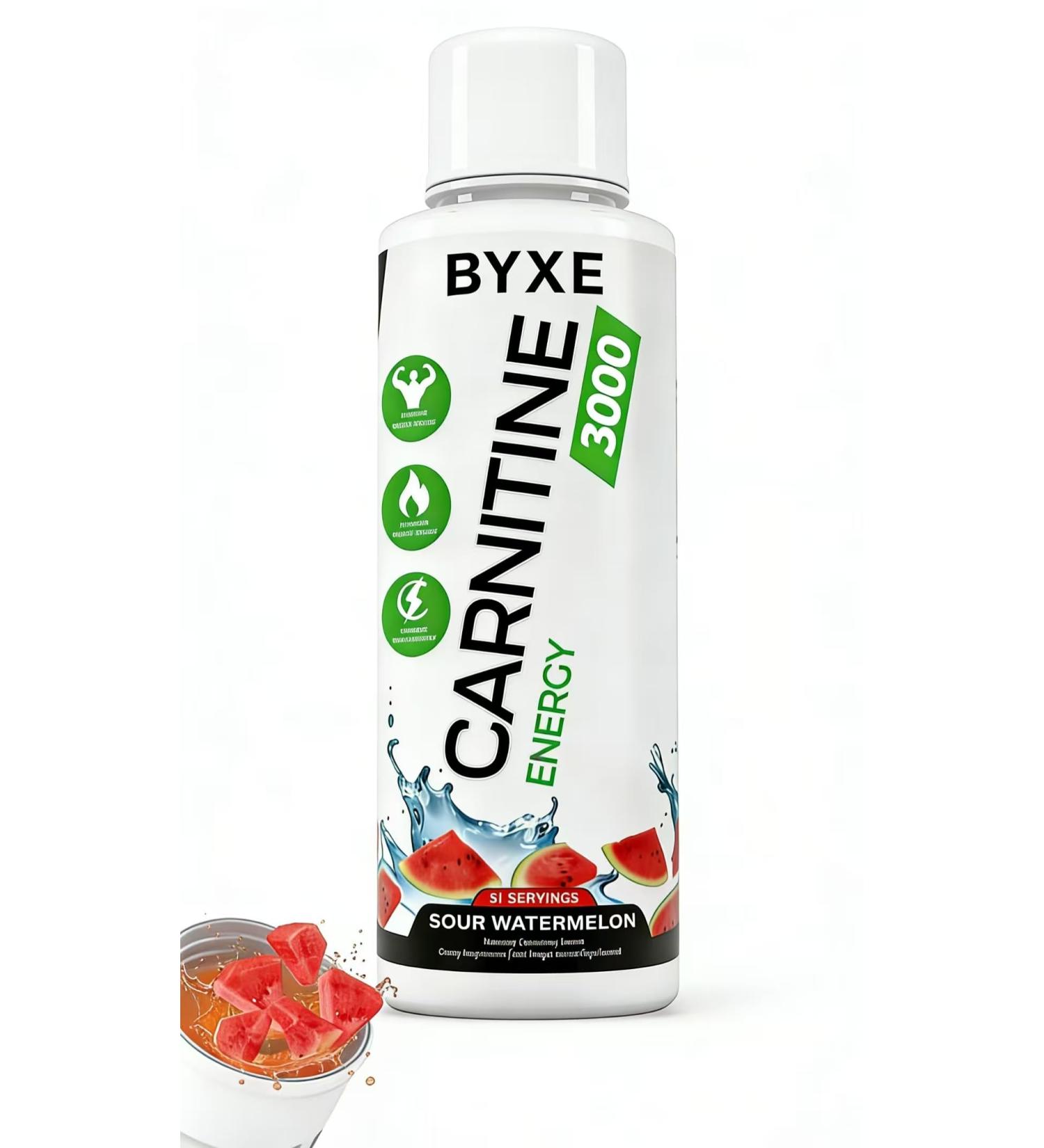 BYXE Liquid-Carnitine 3000 Contains Carnitine Energy Supplement Pre Workout Formula with Acetyl Carnitine and Carnitine Tartrate Muscle Support Supplement 16 fl.oz 473ml - Buy Online on GoSupps.com