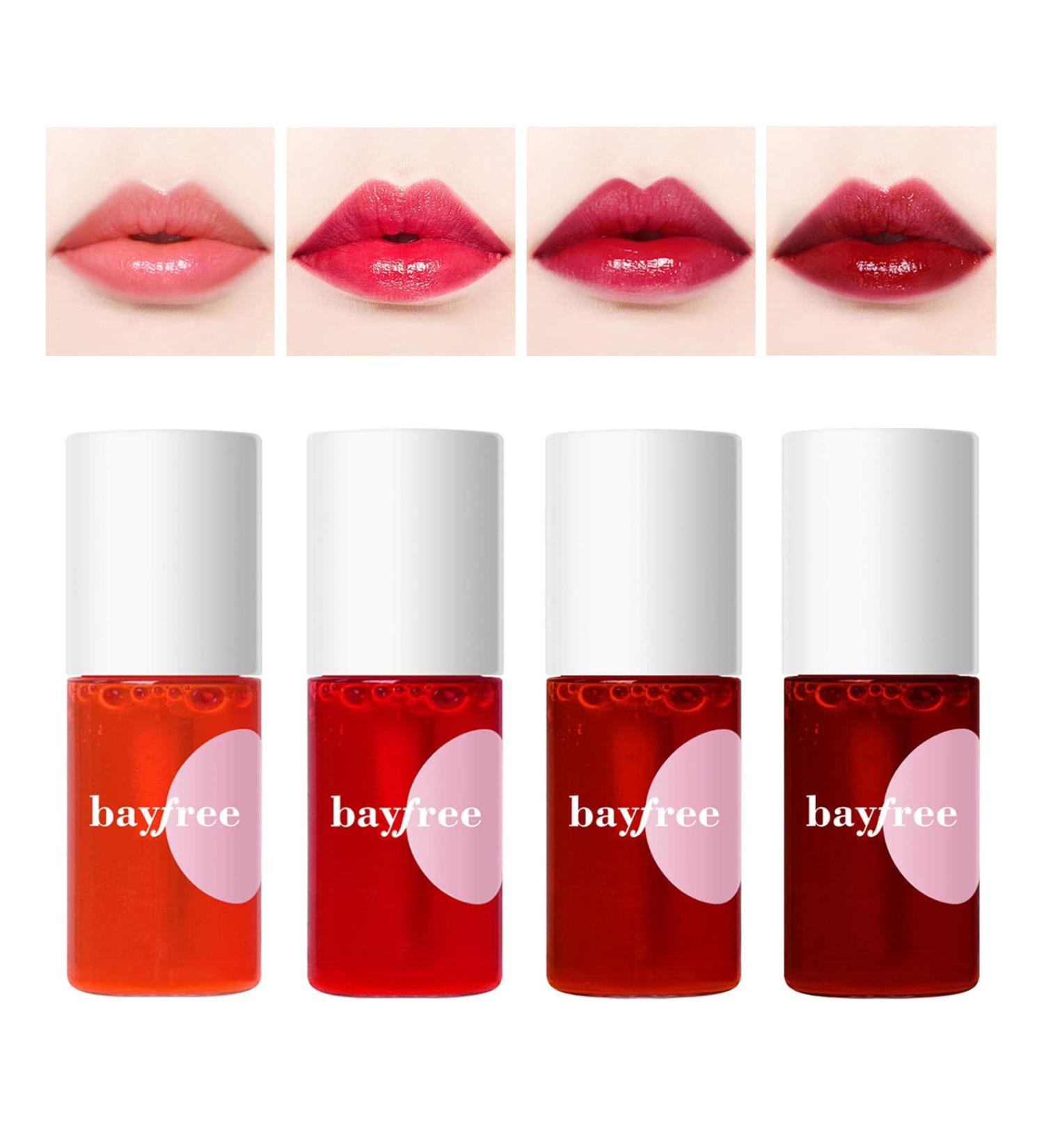 Yocisku 4 Color Lip Stain Set - Long Lasting, Waterproof & Moisturizing Liquid Lipstick Kit for Lips, Cheeks & Eyes in Fruity Colors - Buy Online on GoSupps.com