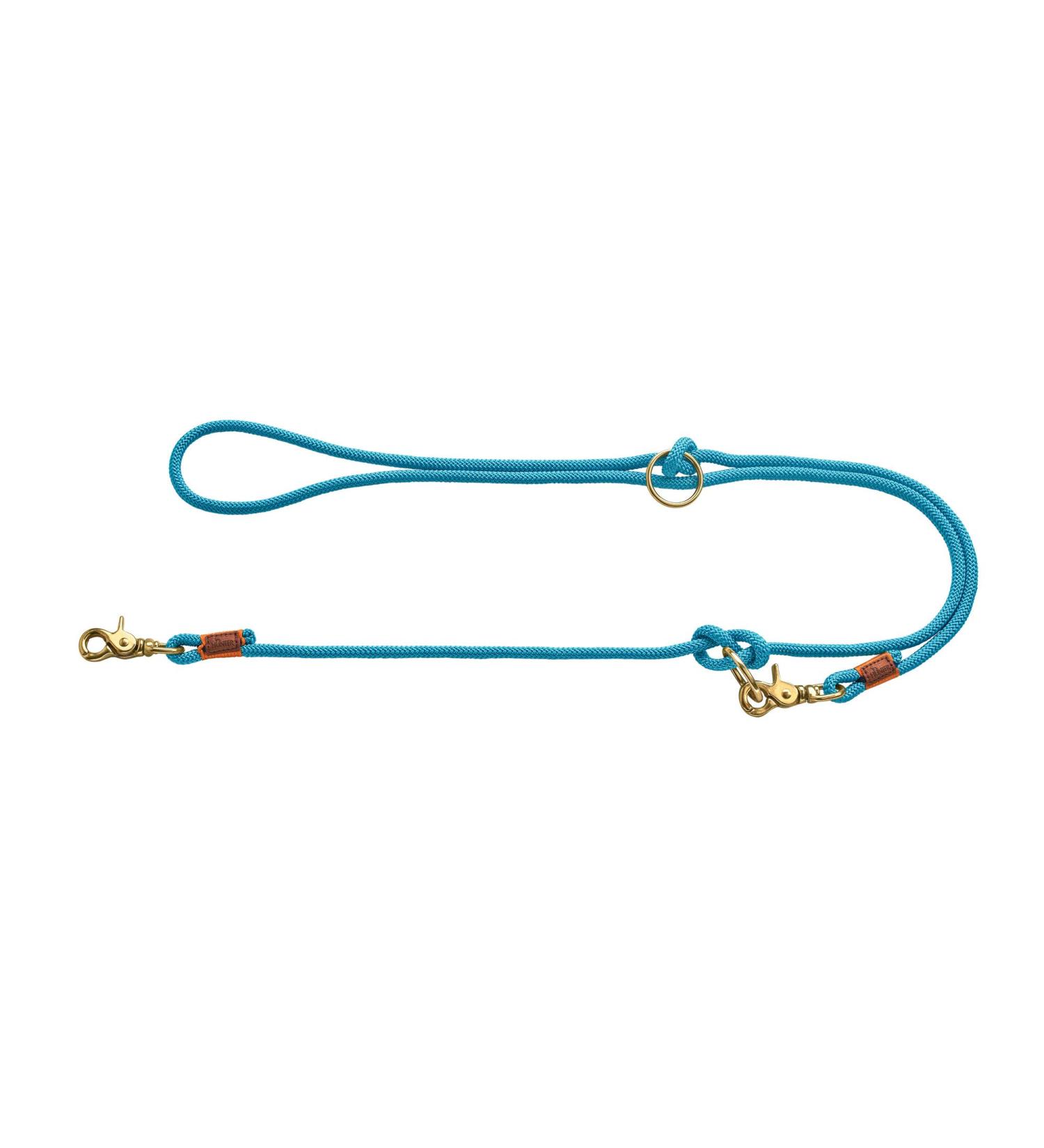 HUNTER OSS Adjustable leash rope brass snap hook maritime 0.8 x 200 cm petrol