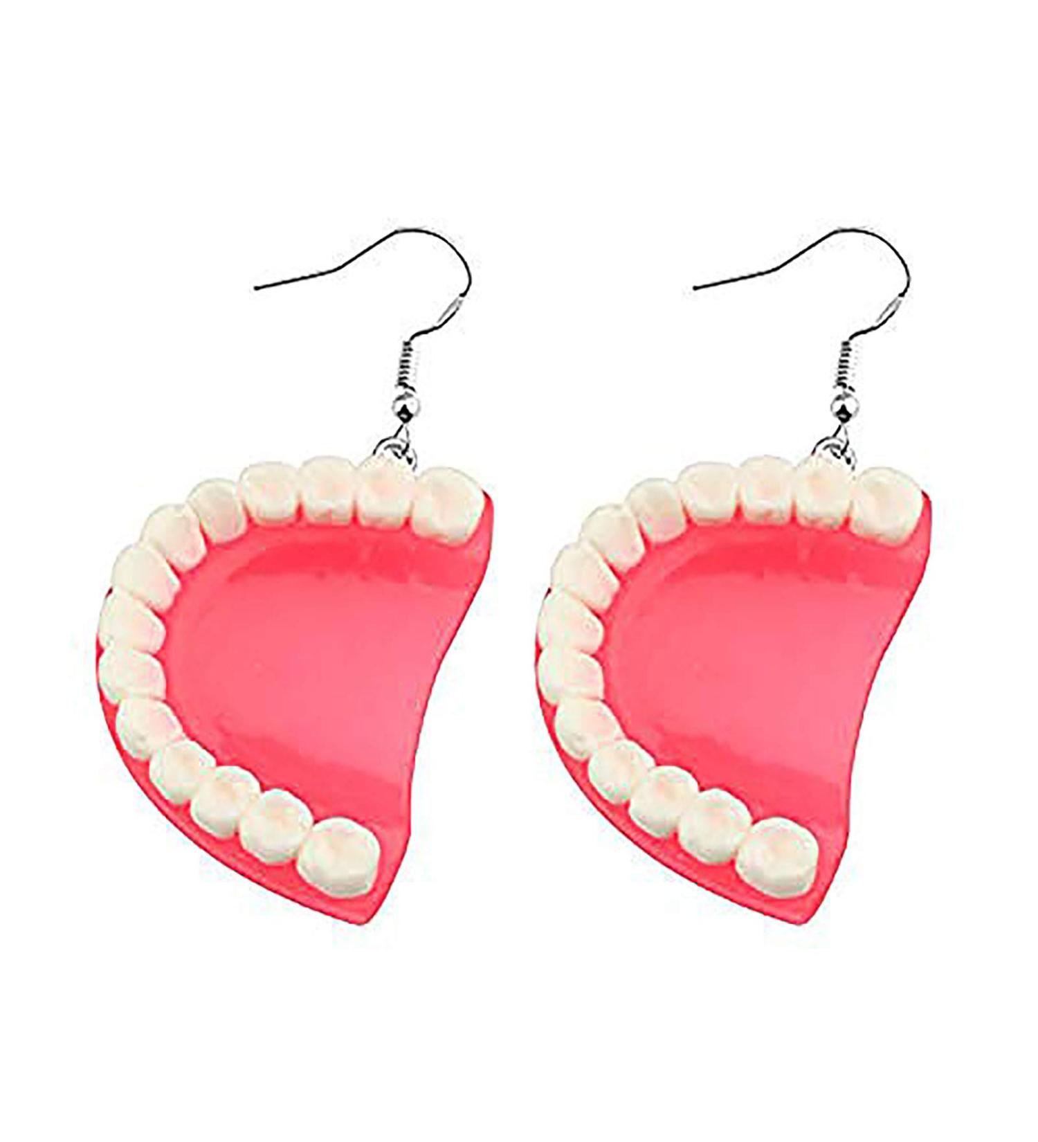 BAUNA Dental Teeth Earrings Funny 3D Tooth Model Medical Hygienist Dentist Gift for Dental Assistant (Dental Teeth Earrings) - Buy Online on GoSupps.com