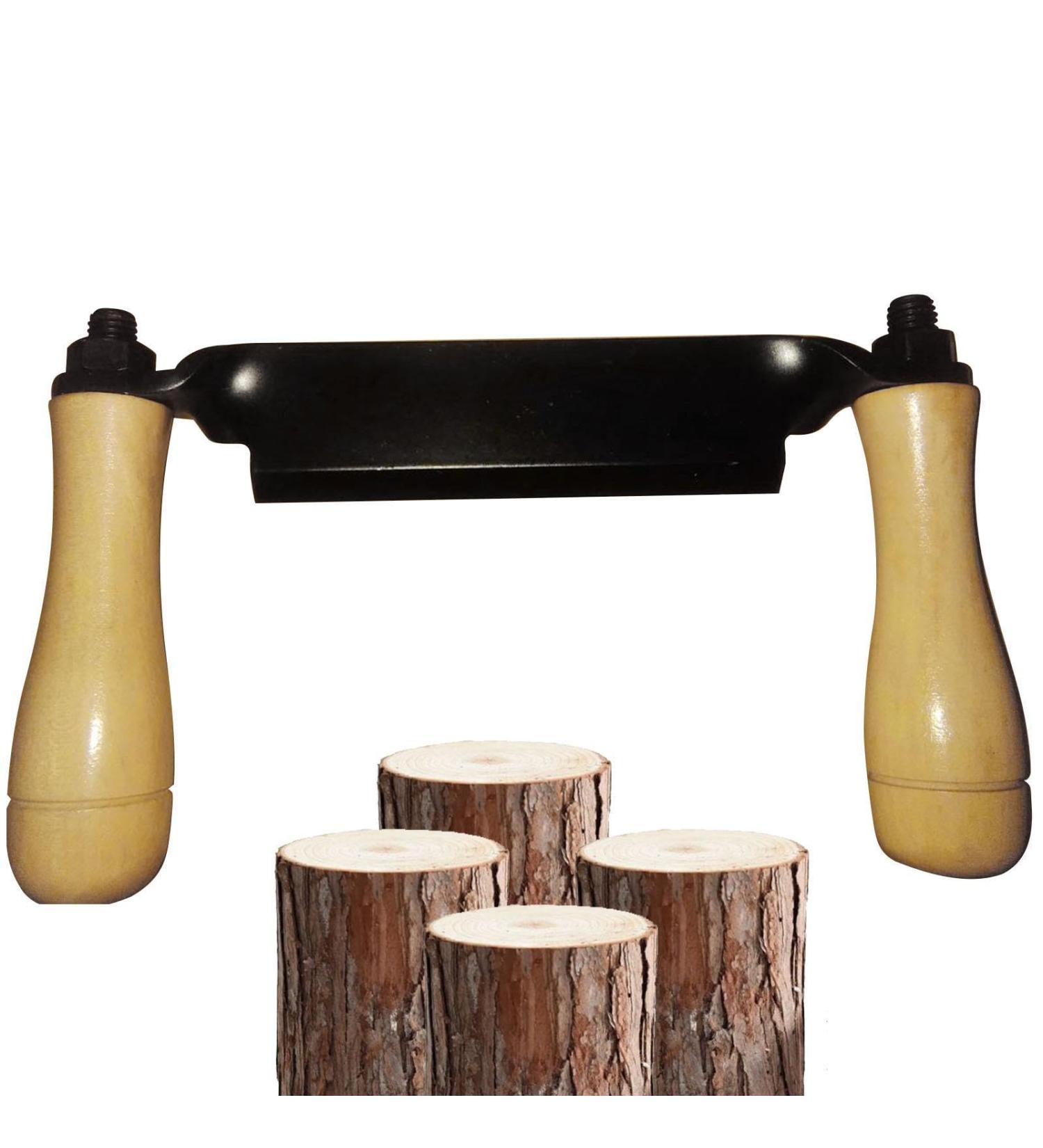 ZasDVN 8-Inch Stainless Steel Pull-Shave | Professional Curved Ceiling Knife for Woodworking & Tree Trunk Shaving Tools - International Shipping Available - Buy Online on GoSupps.com