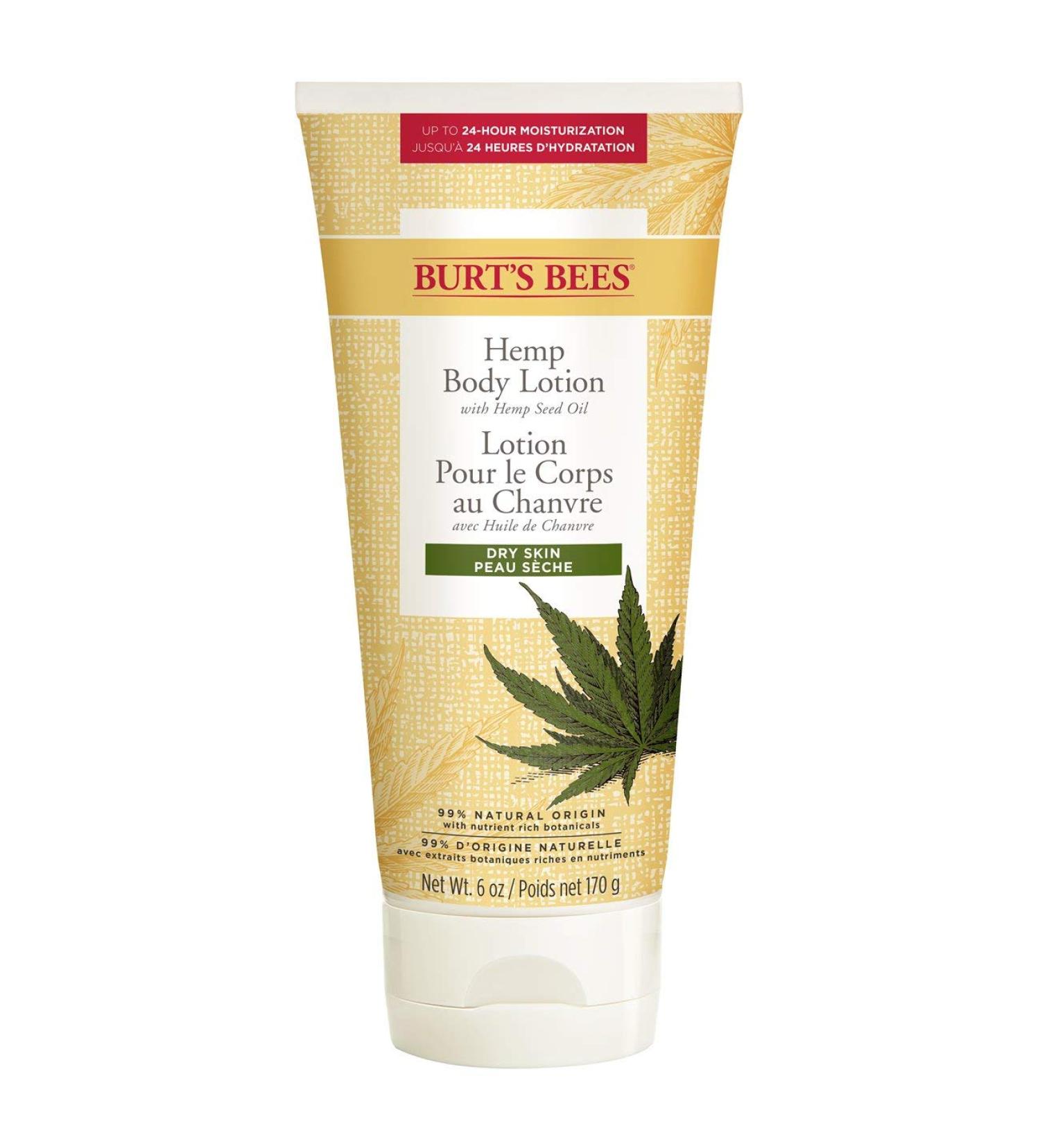 Burt's Bees Hemp Body Lotion - Hydrating Hemp Seed Oil for Dry Skin | 170g Tube - International Shipping Available - Buy Online on GoSupps.com
